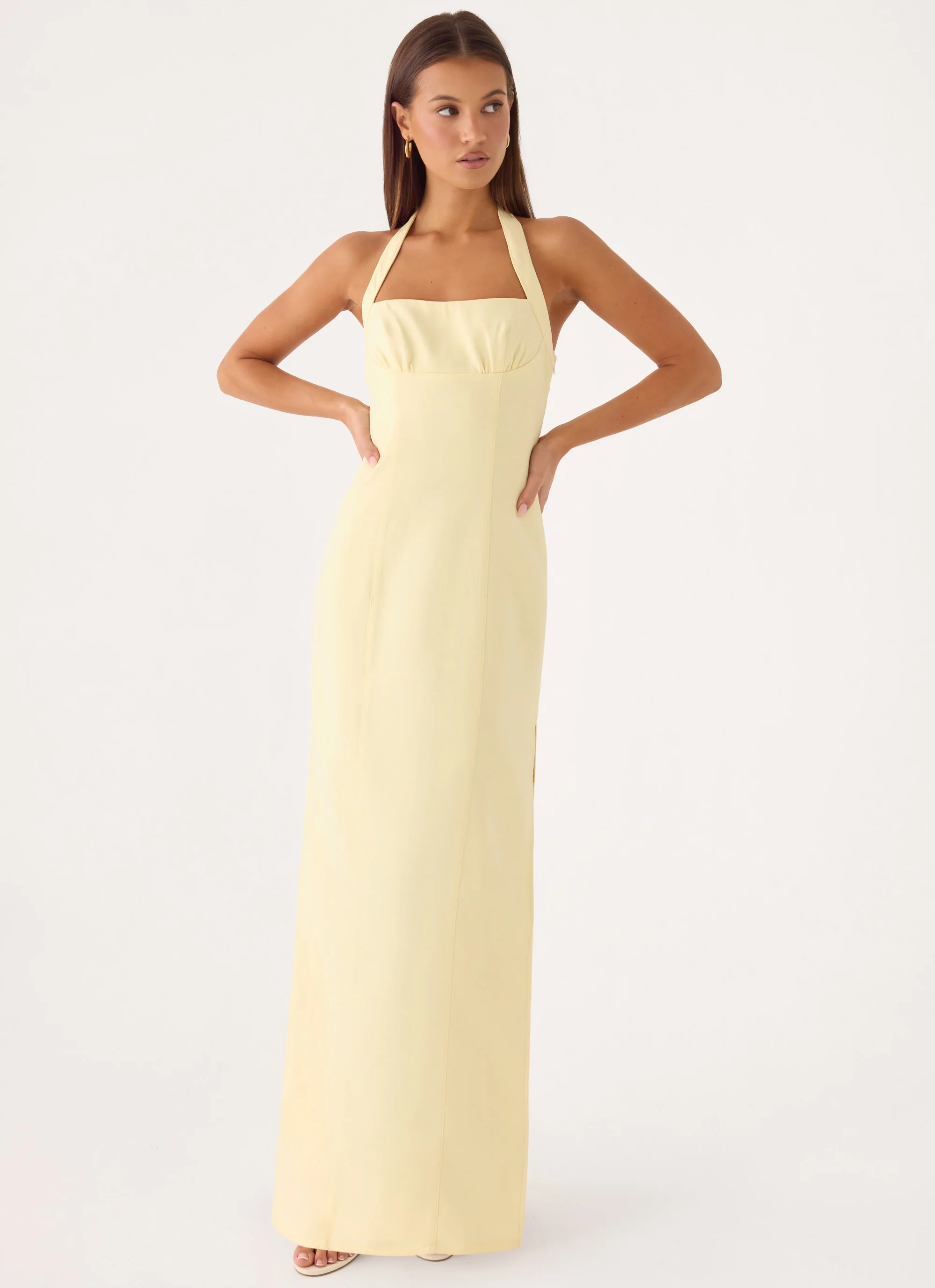 Analeah Maxi Dress - Baby Yellow - Image 7