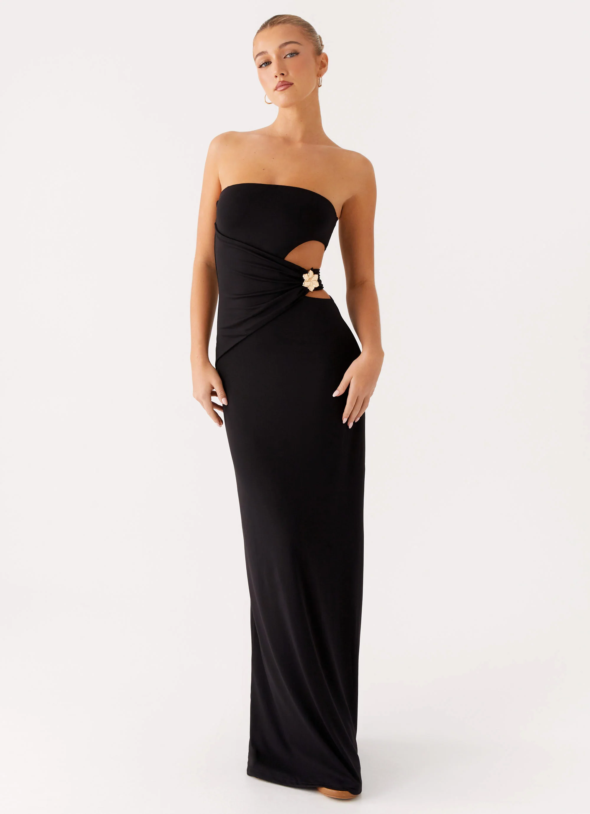 Anetta Maxi Dress - Black - Image 4