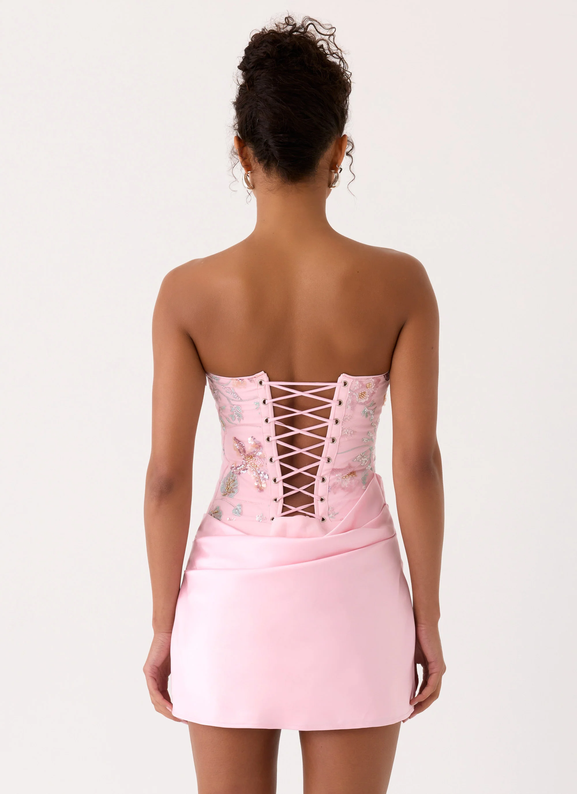 Angelique Beaded Mini Dress - Pink Everbloom - Image 7