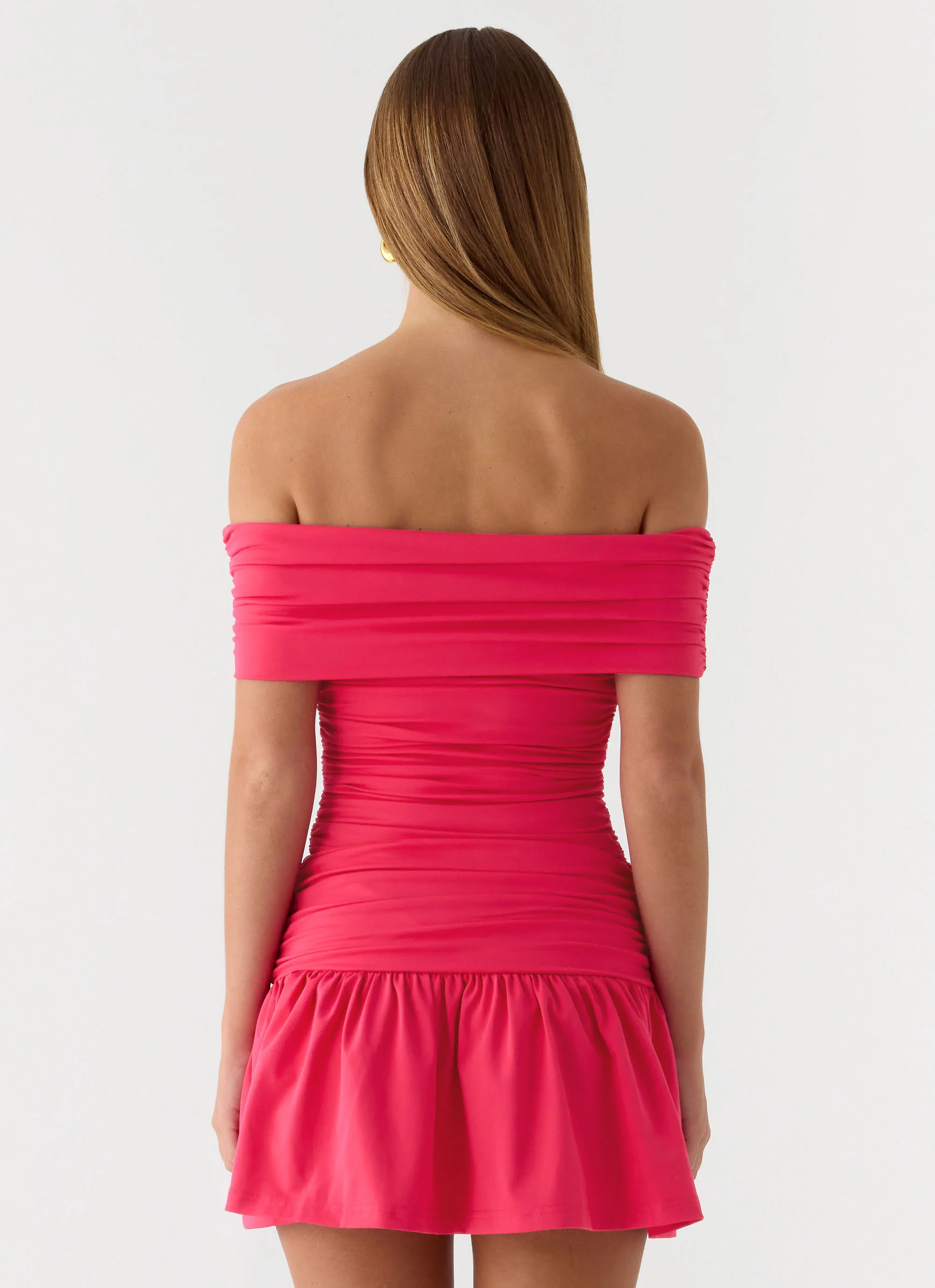 Aurenis Mini Dress - Fuchsia - Image 3