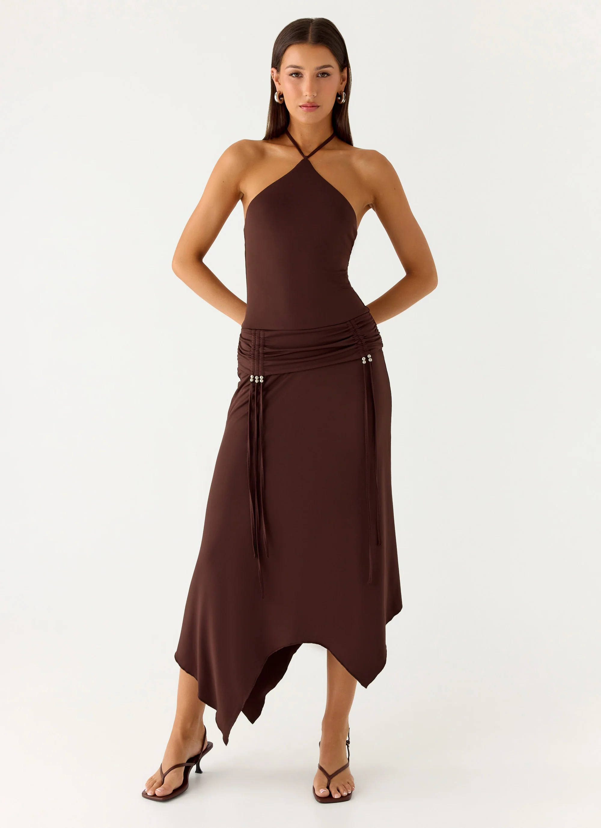 Becerra Midi Dress - Cool Chocolate - Image 5