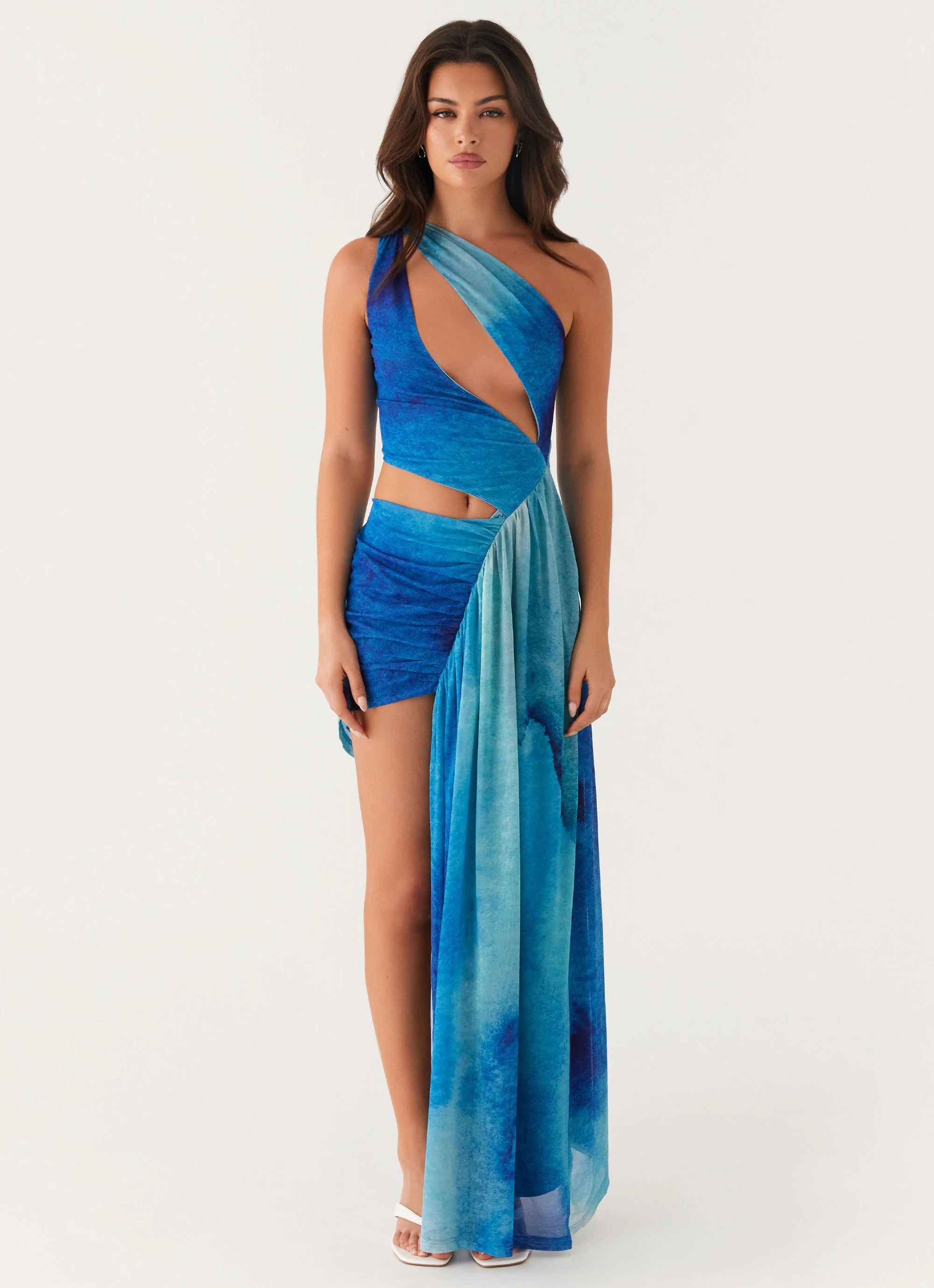 Blinded Maxi Dress - Blue Tie Dye - Image 3