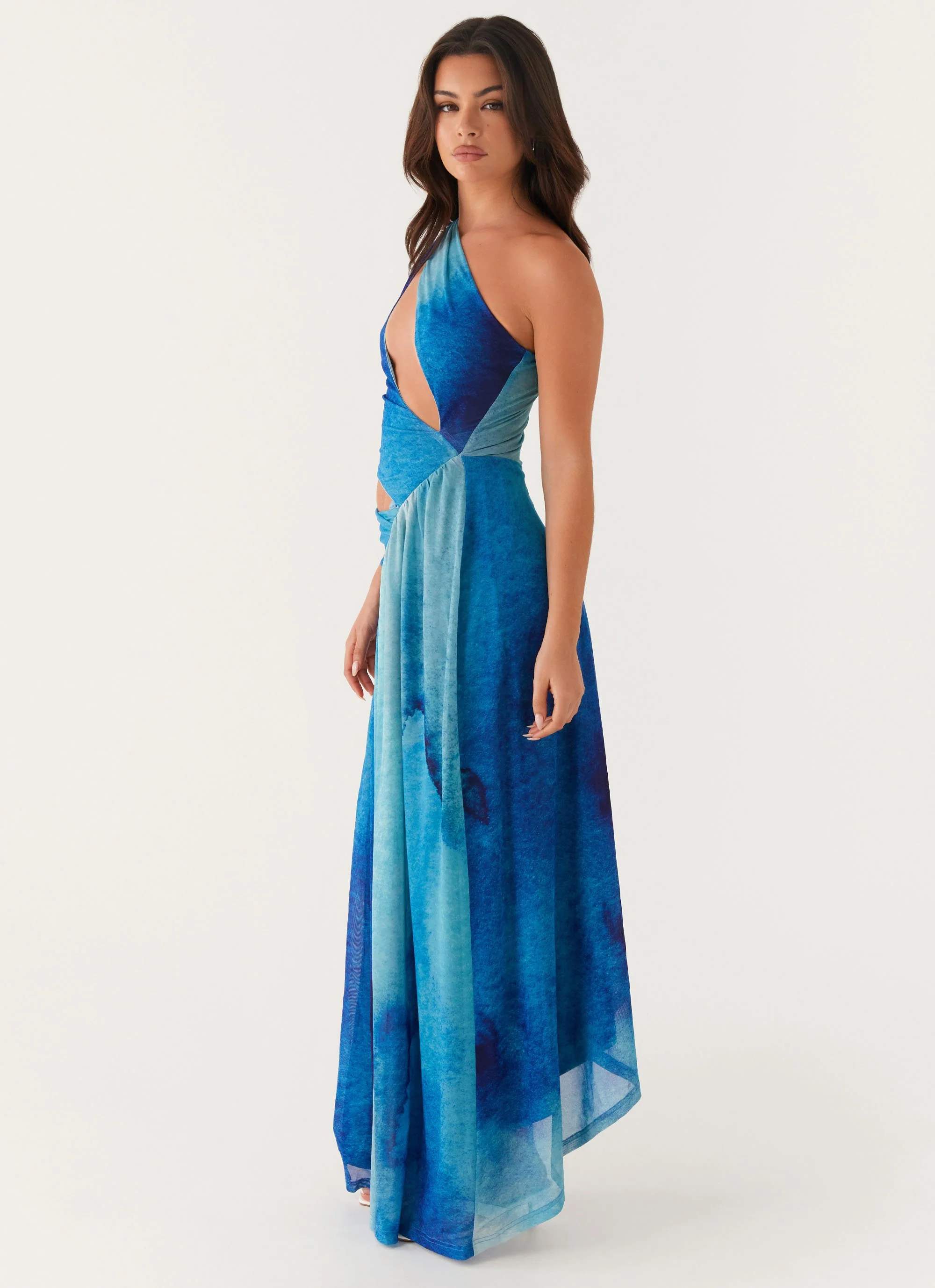 Blinded Maxi Dress - Blue Tie Dye - Image 4