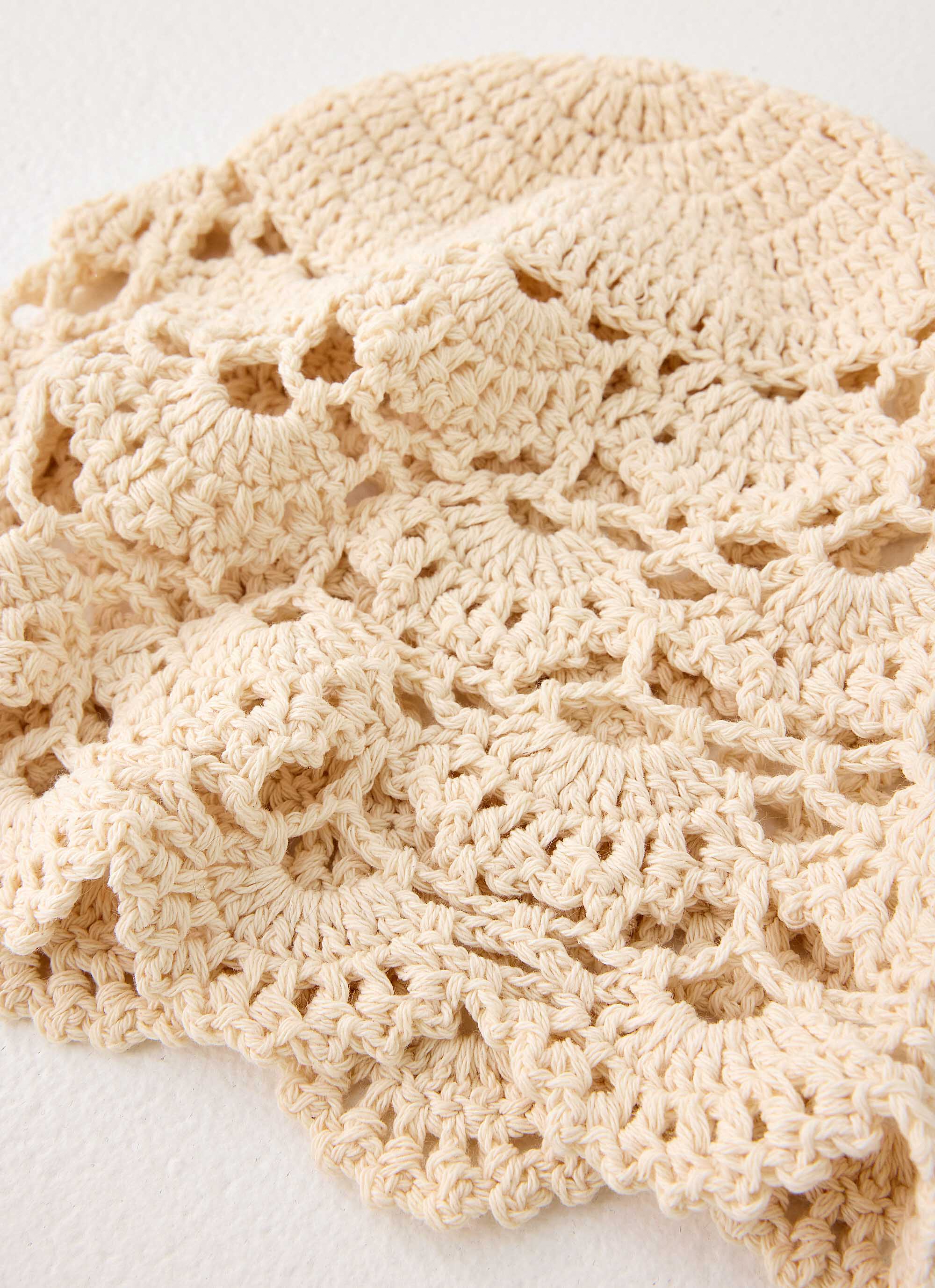 Cabana Girl Crochet Hat - Ivory - Image 4