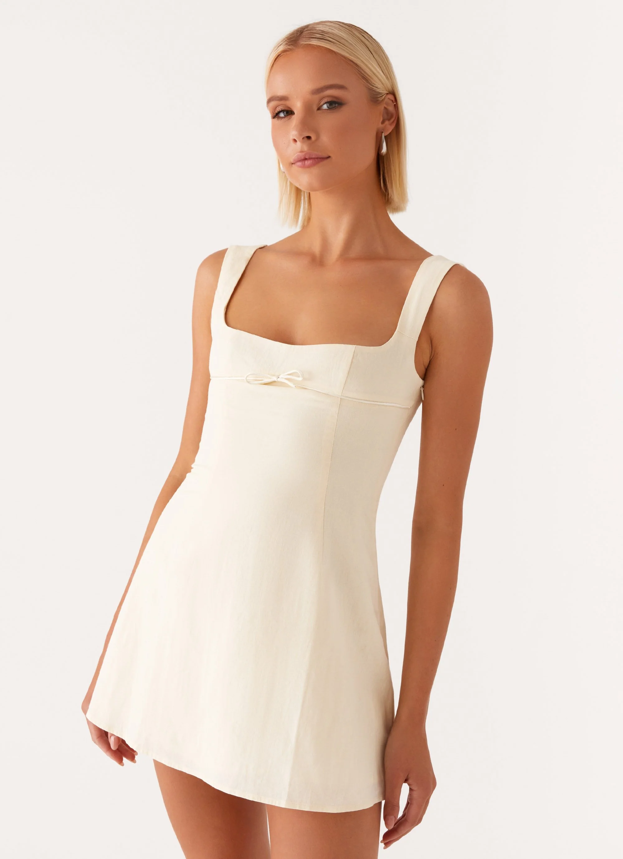Cadence Mini Dress - Yellow - Image 2