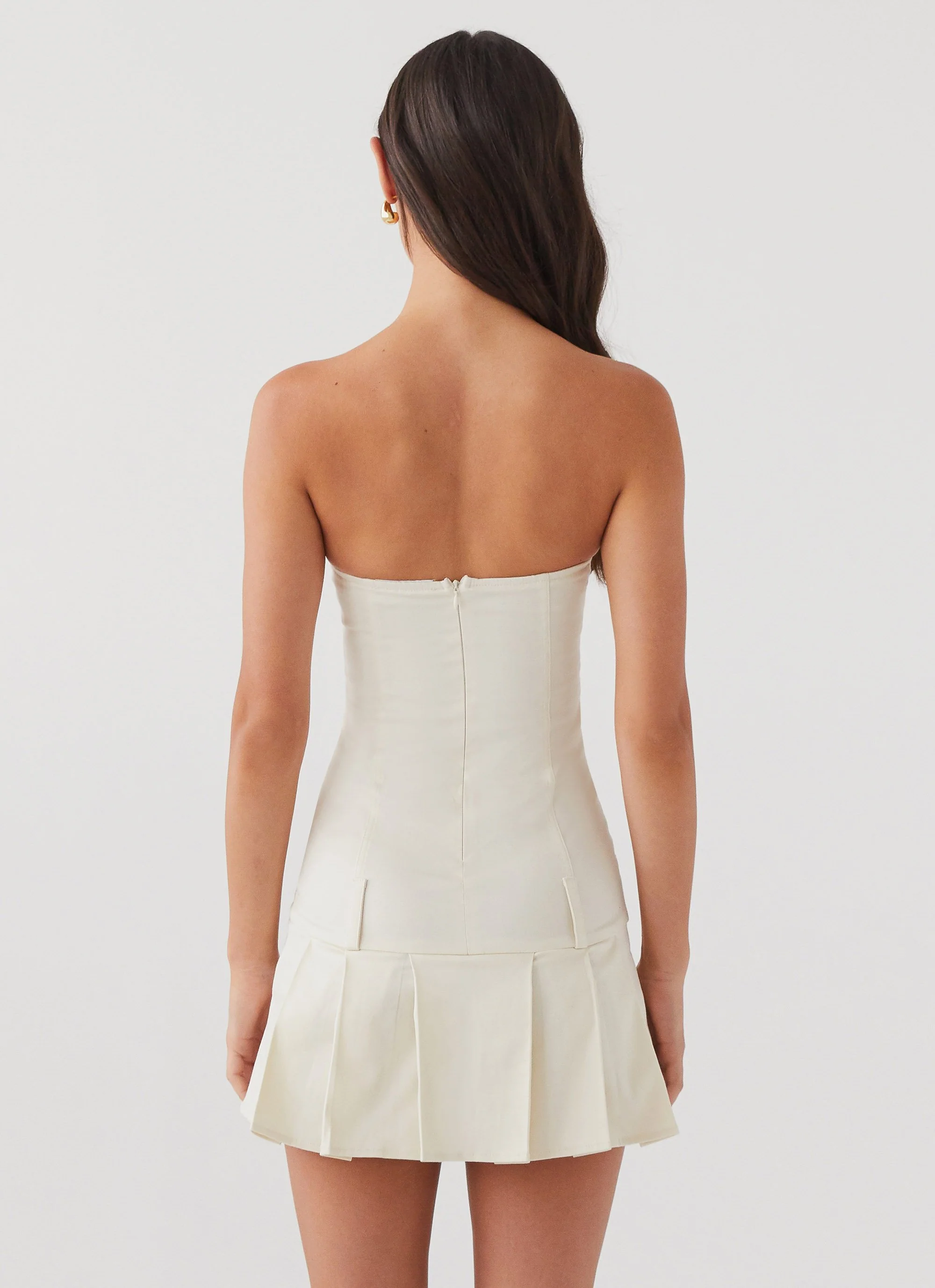 Case Closed Mini Dress - Cement - Image 3