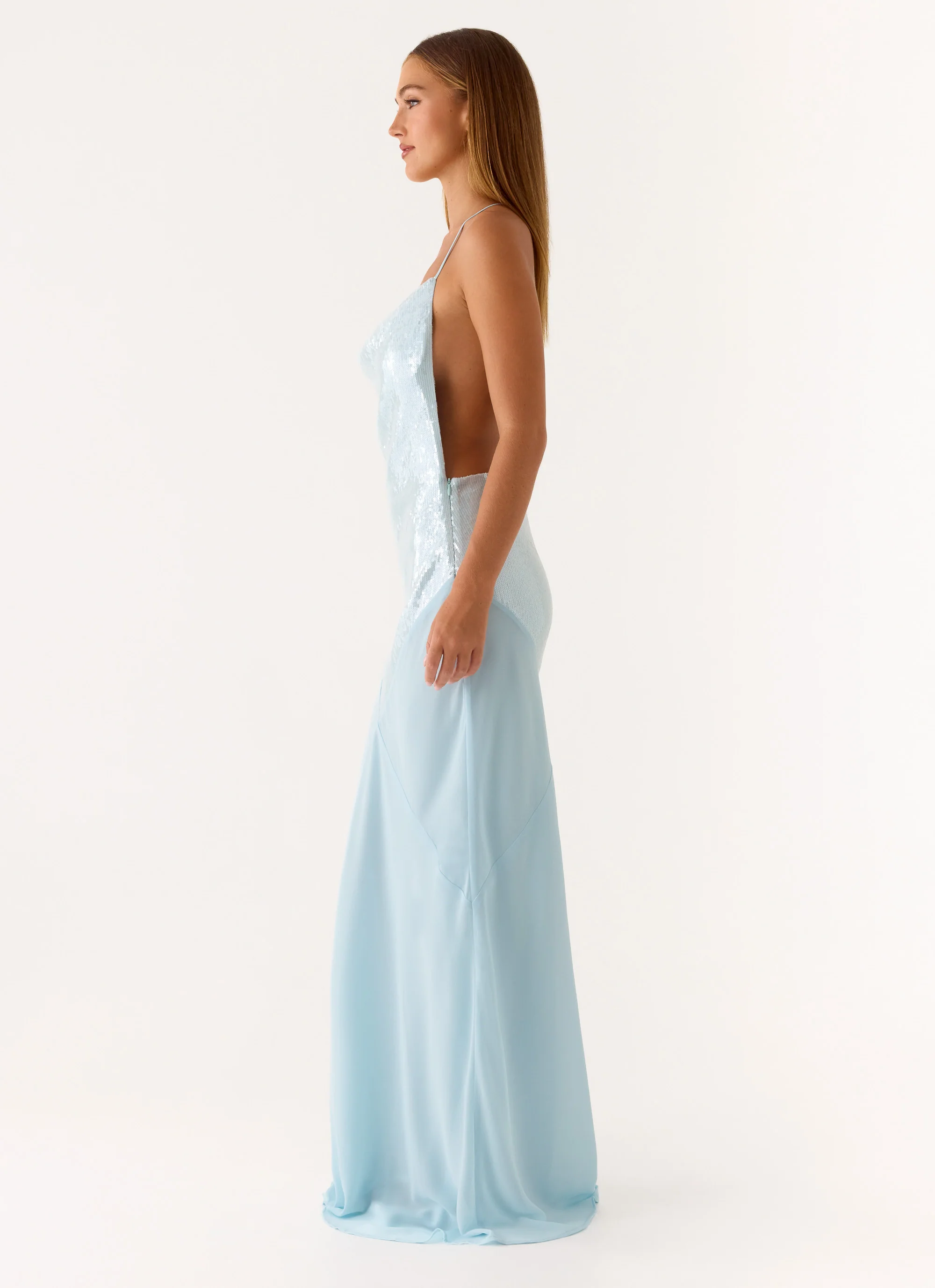Cleodora Maxi Dress - Blue - Image 5