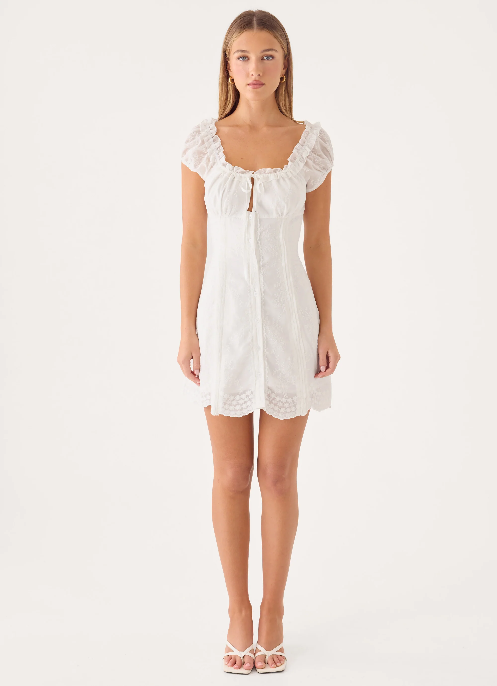 Complexity Mini Dress - White - Image 10
