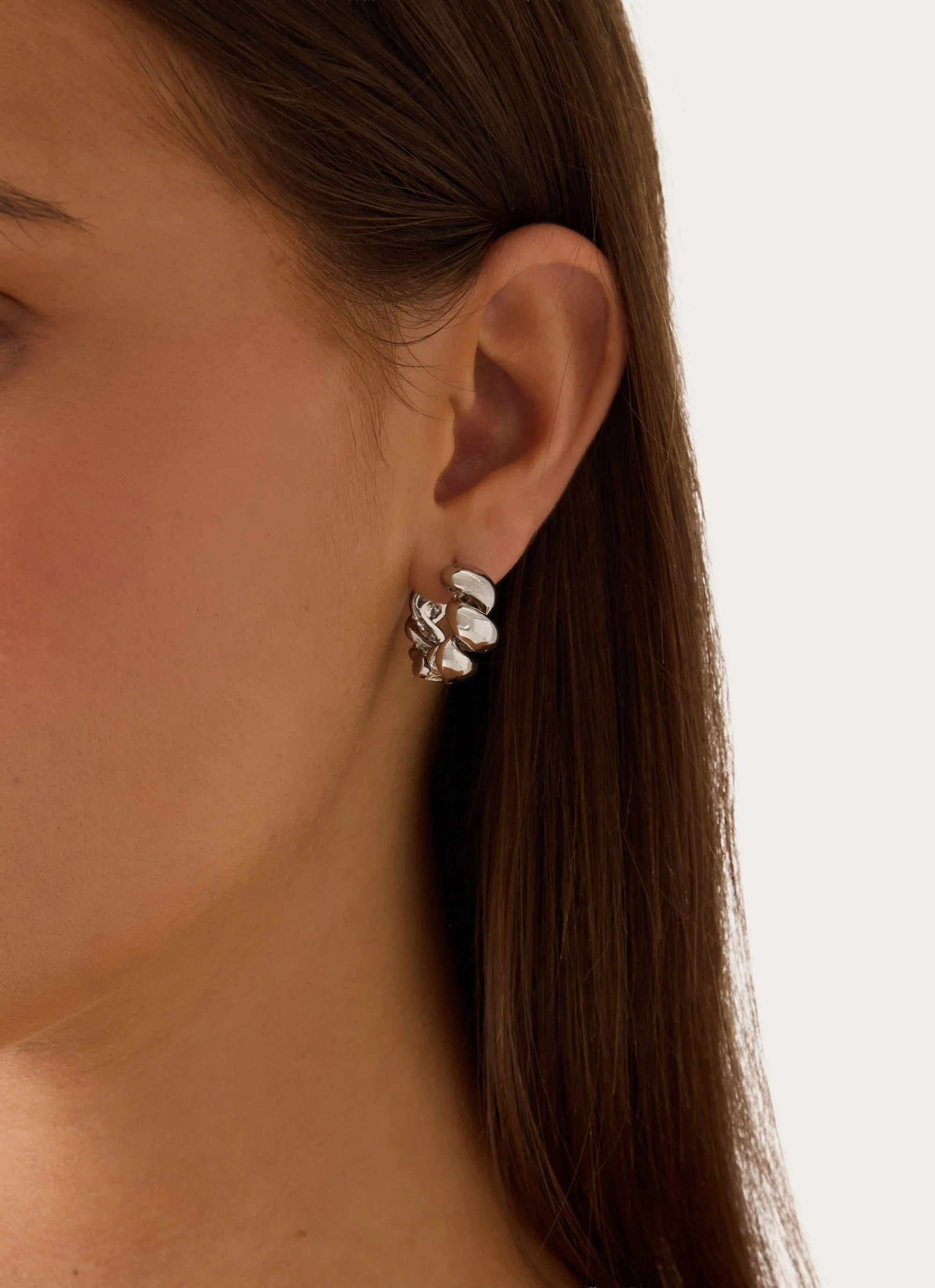 Cool Girl Earrings - Silver - Image 2