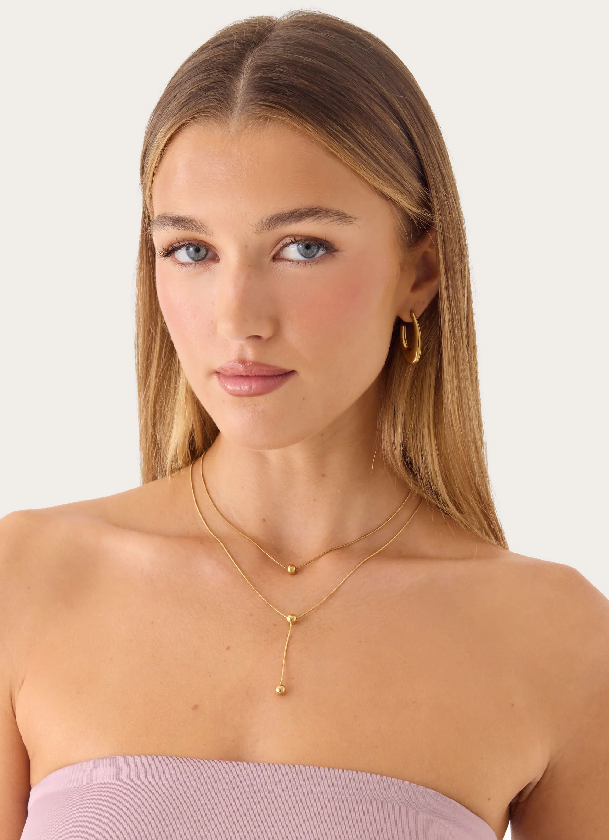 Dainty Girl Necklace - Gold - Image 3