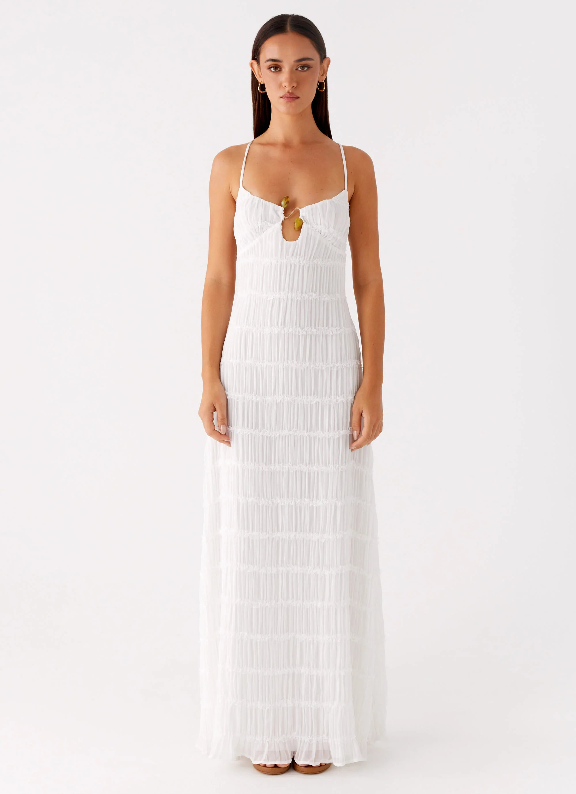 Darwin Maxi Dress - White - Image 3