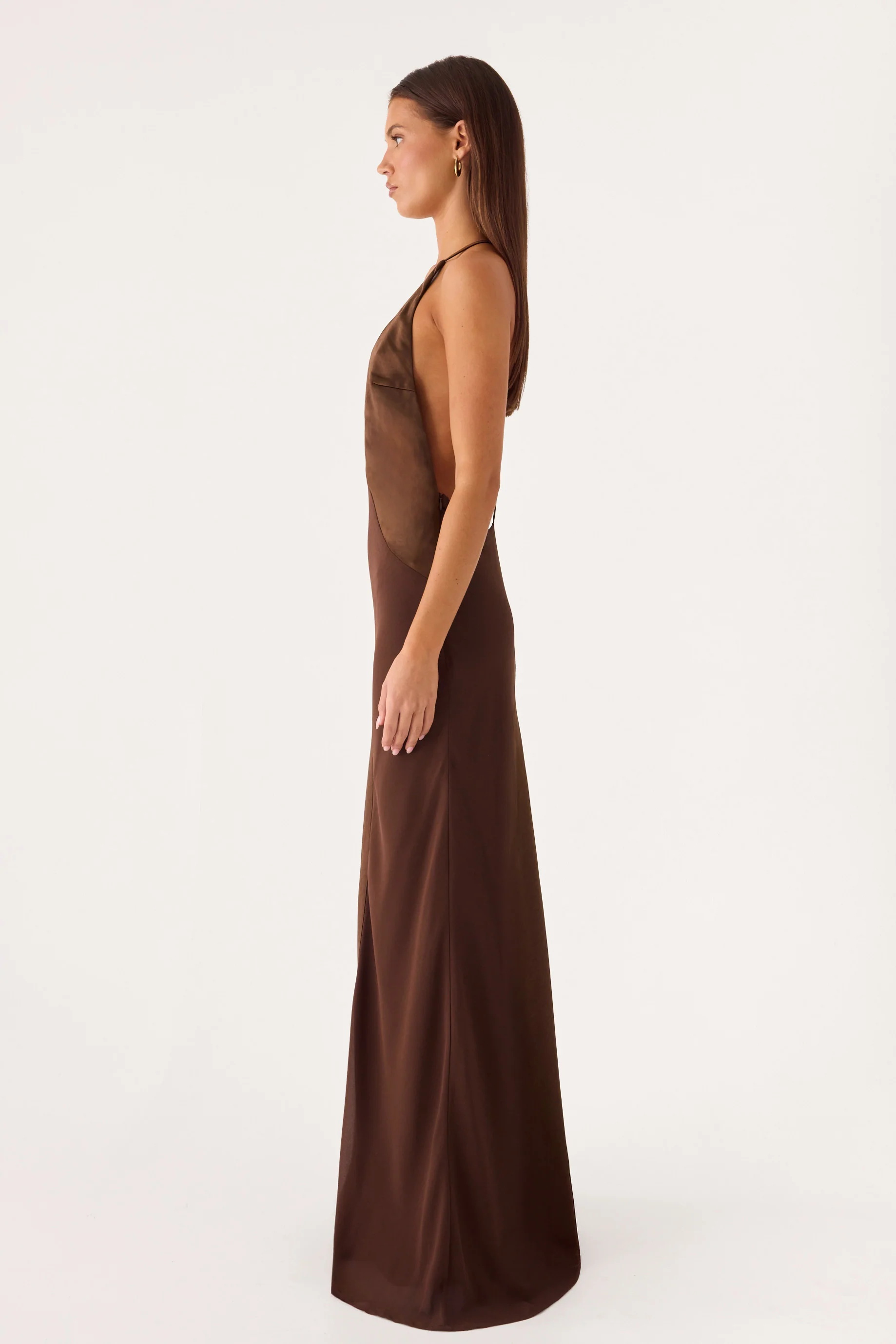 Ellopez Maxi Dress - Chocolate - Image 3