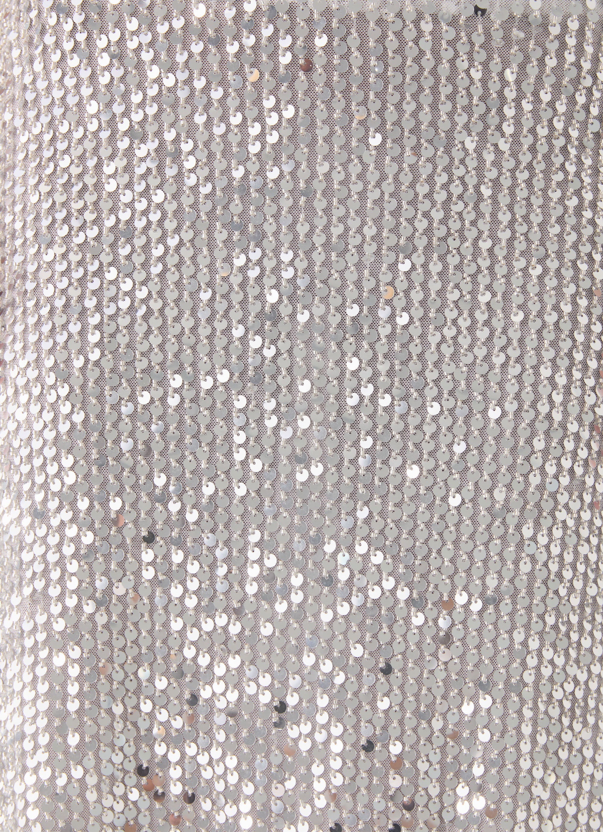 Evodia Sequin Tank Top - Silver - Image 5