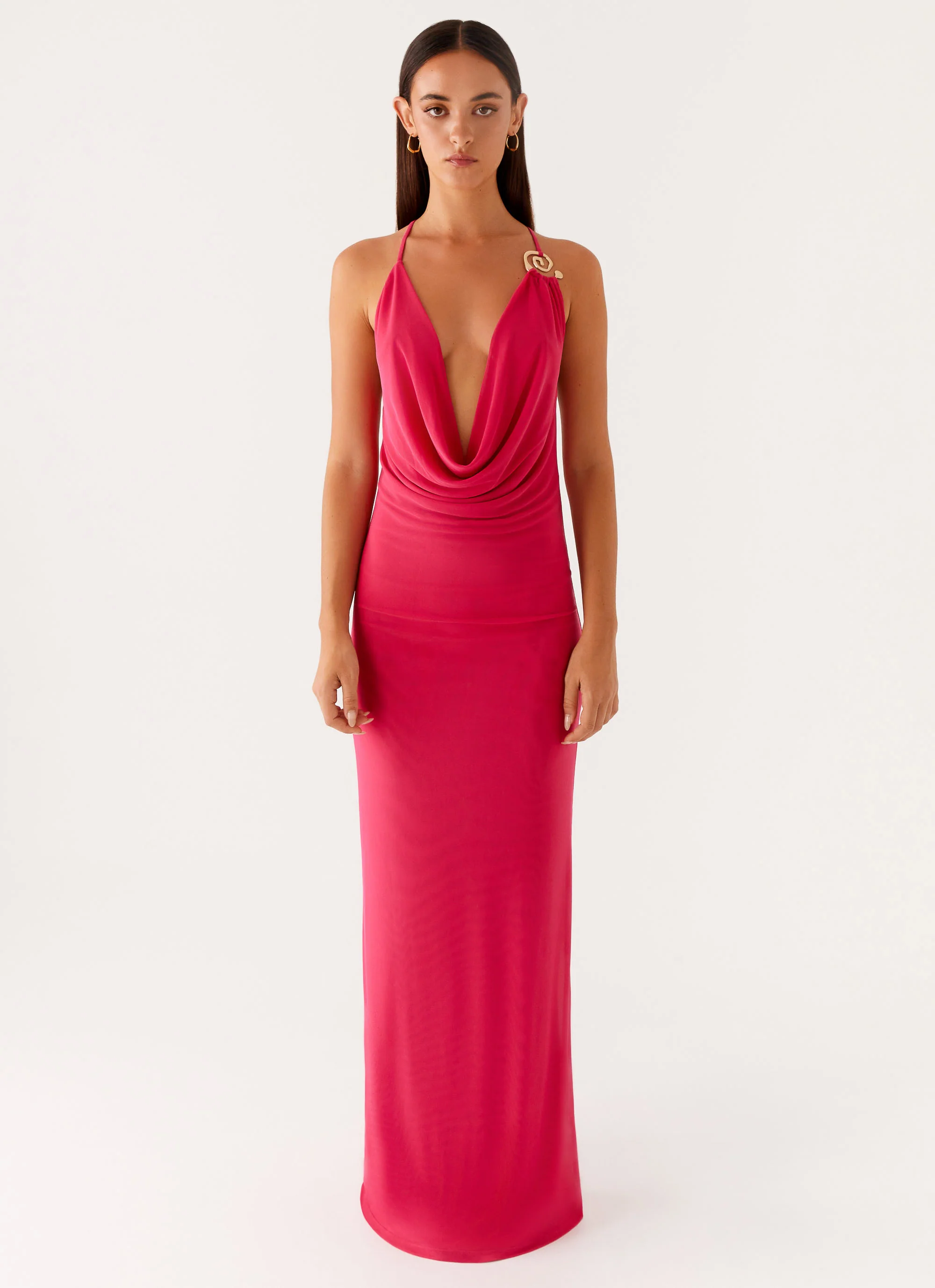 Game Player Maxi Dress - Hot Pink - Image 4