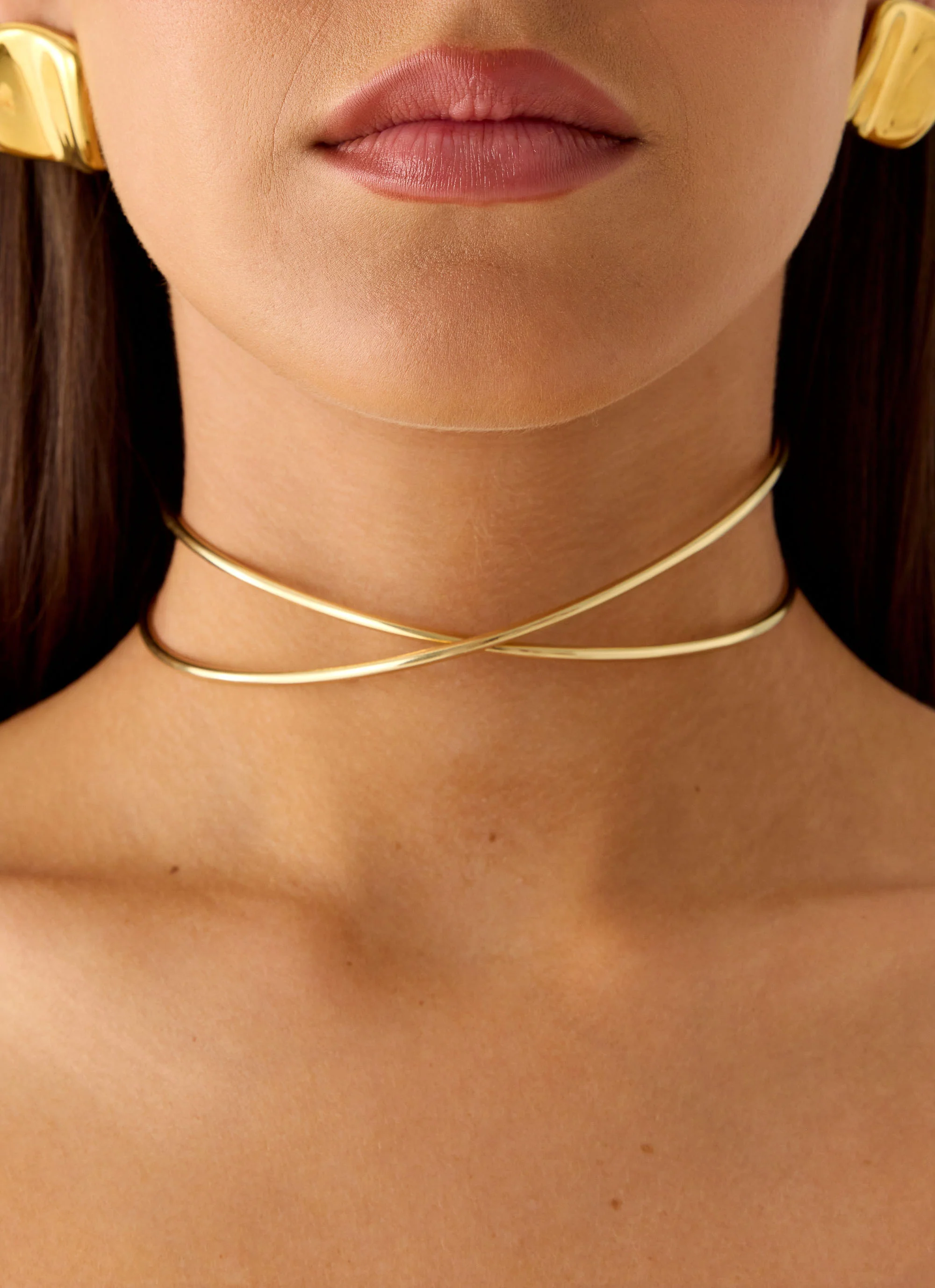 Glossy Hour Necklace - Gold - Image 3