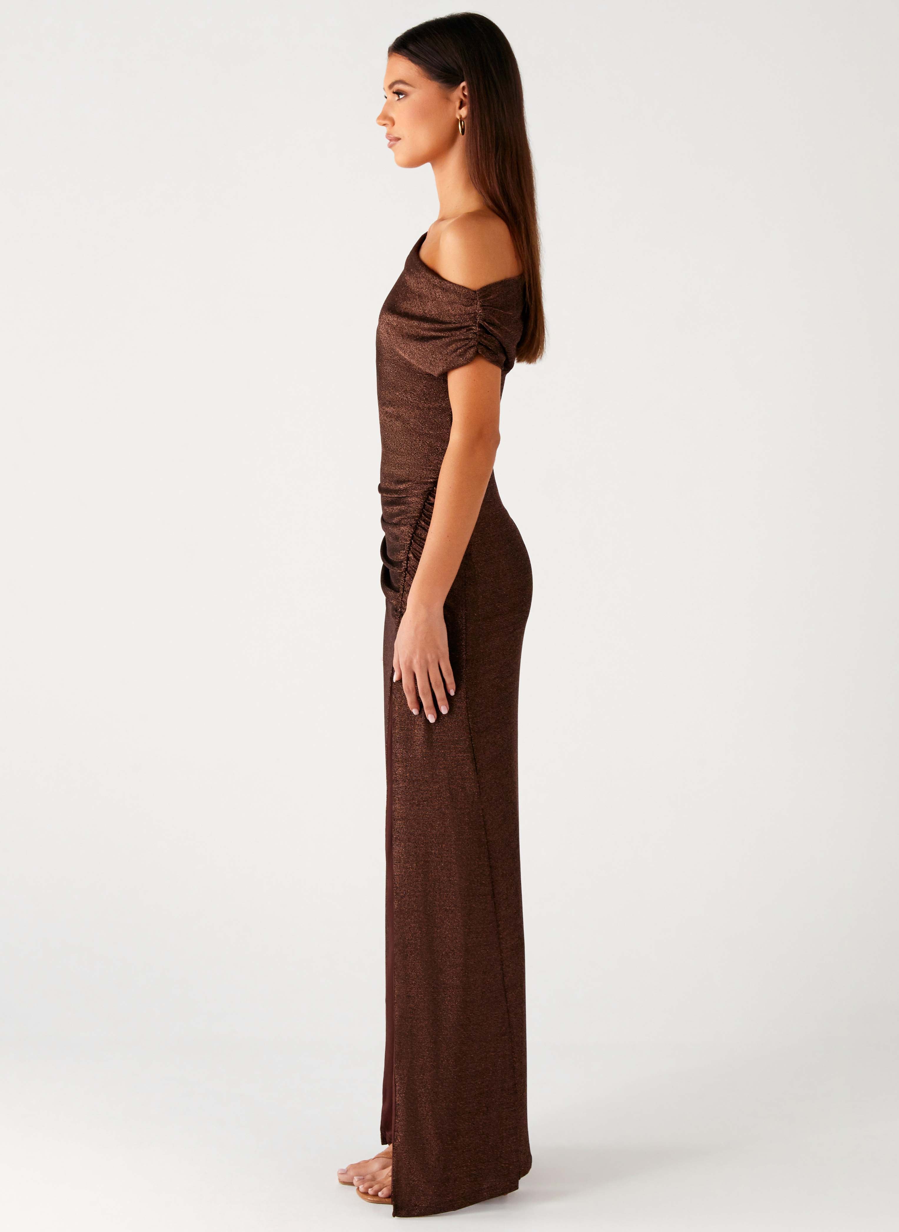 Harvest Moon Maxi Dress - Chocolate - Image 3