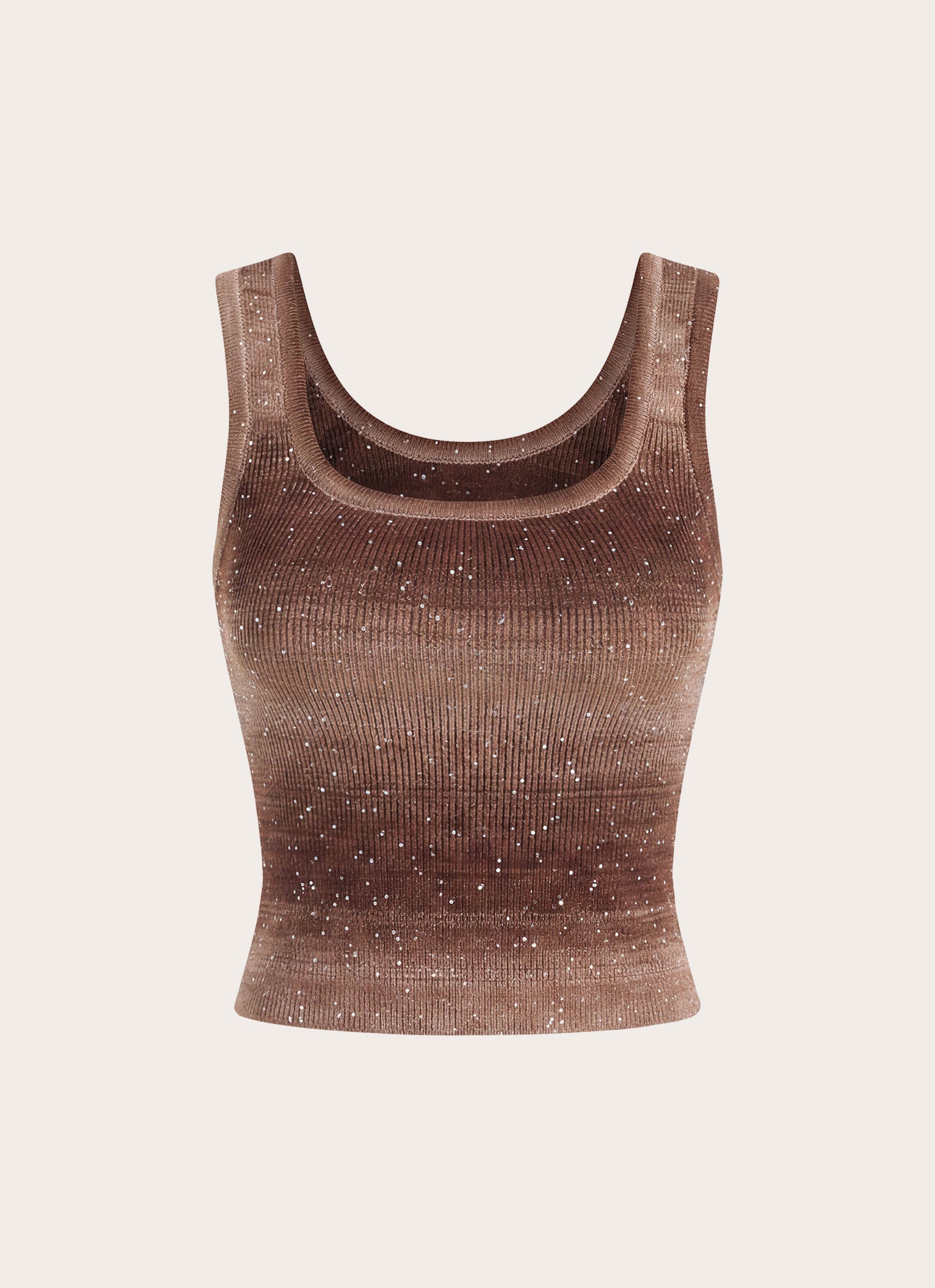 Helia Knit Top - Chocolate Ombre - Image 8