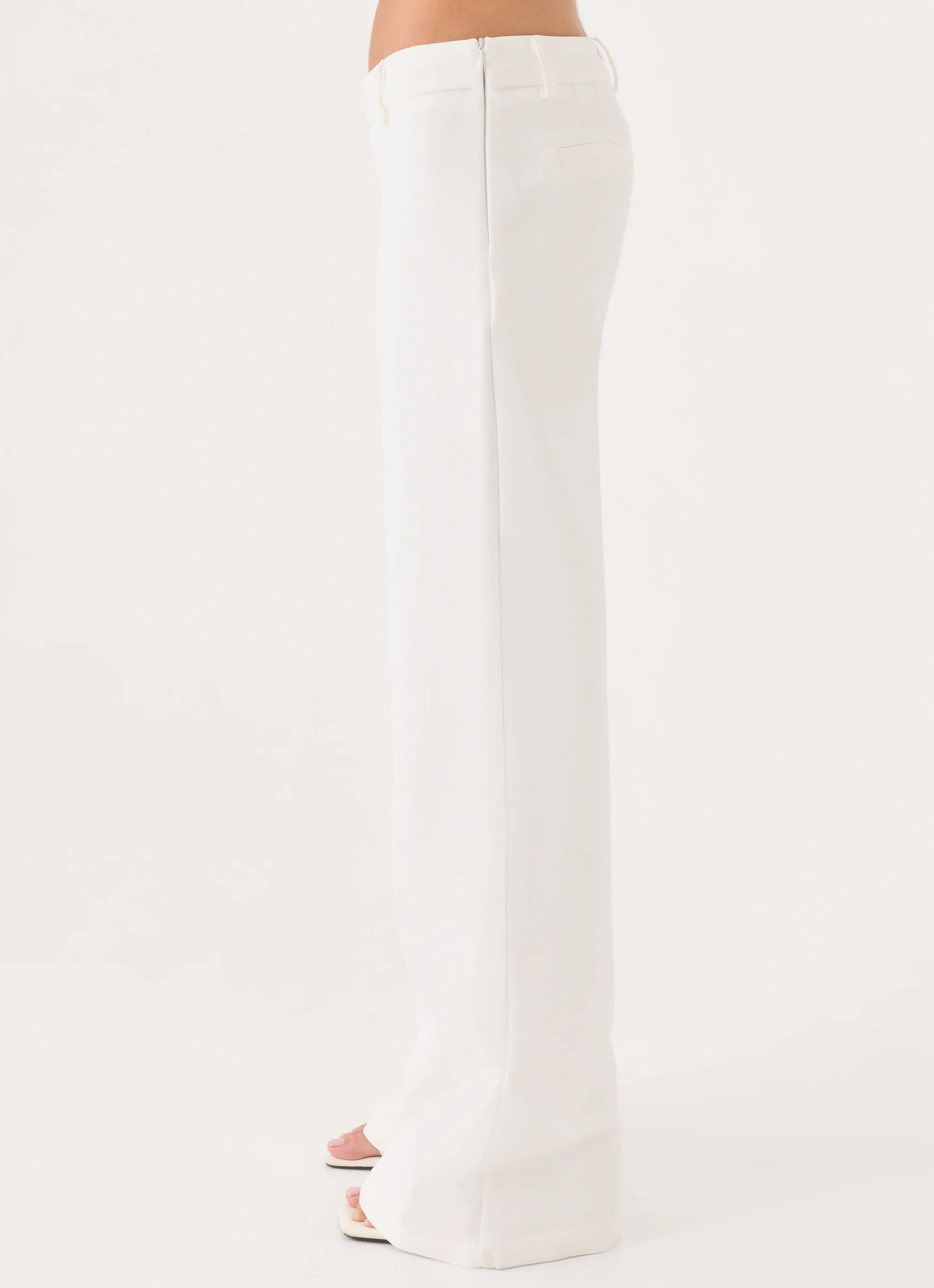 Hot As Ice Low Rise Pants - White - Image 4