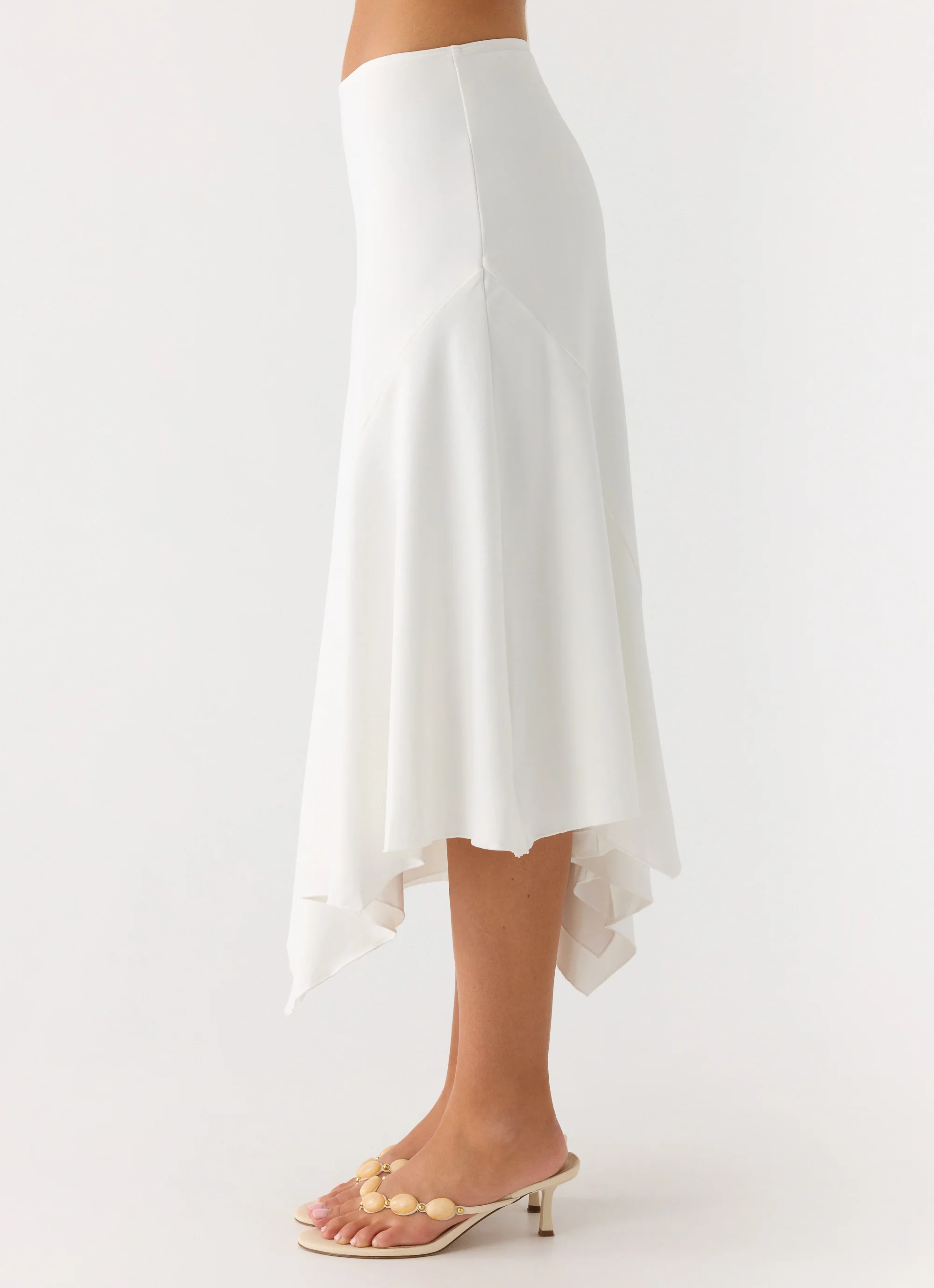 Ignite It Midi Skirt - White - Image 4