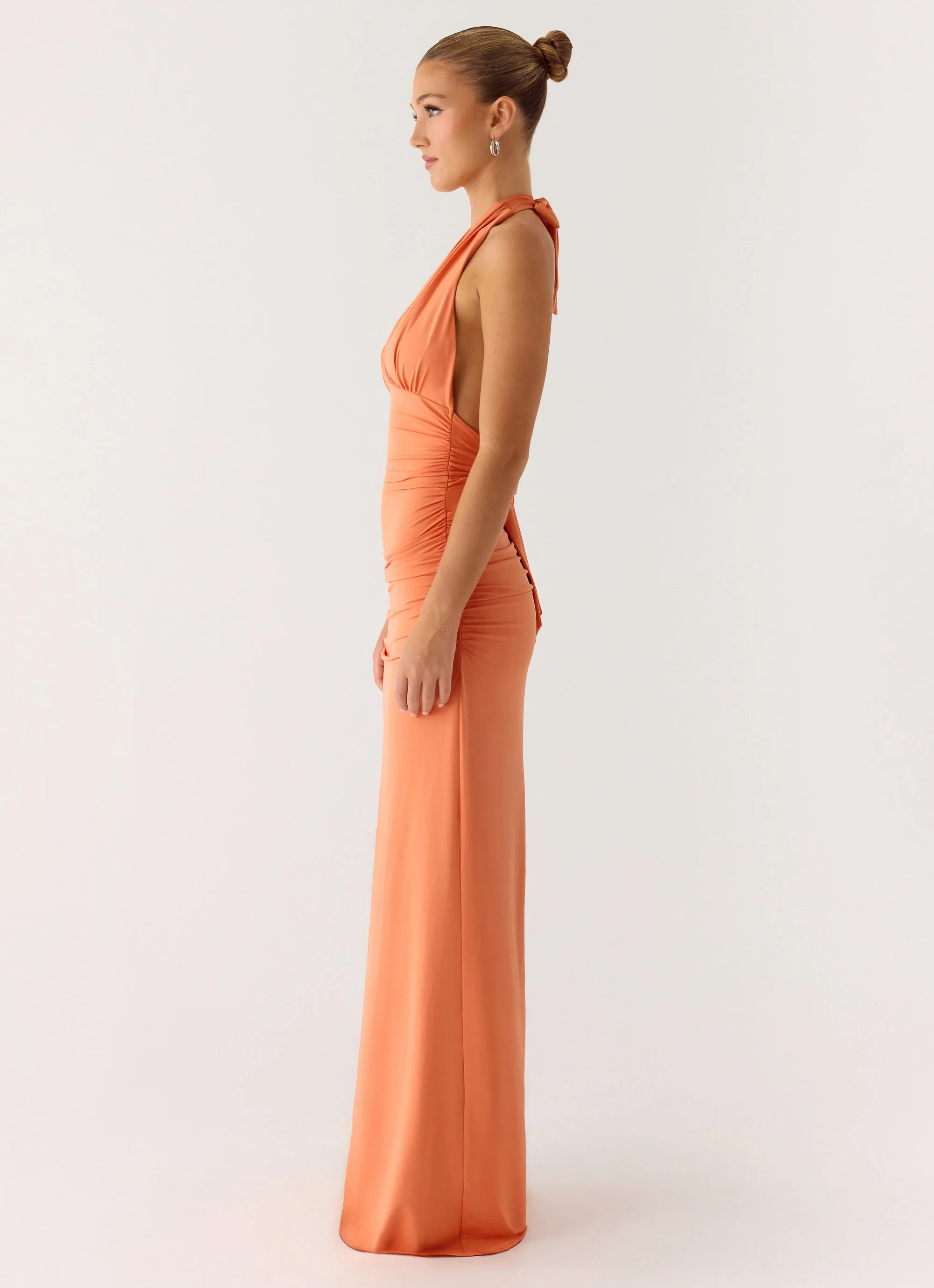 Ilaria Halter Maxi Dress - Apricot - Image 2