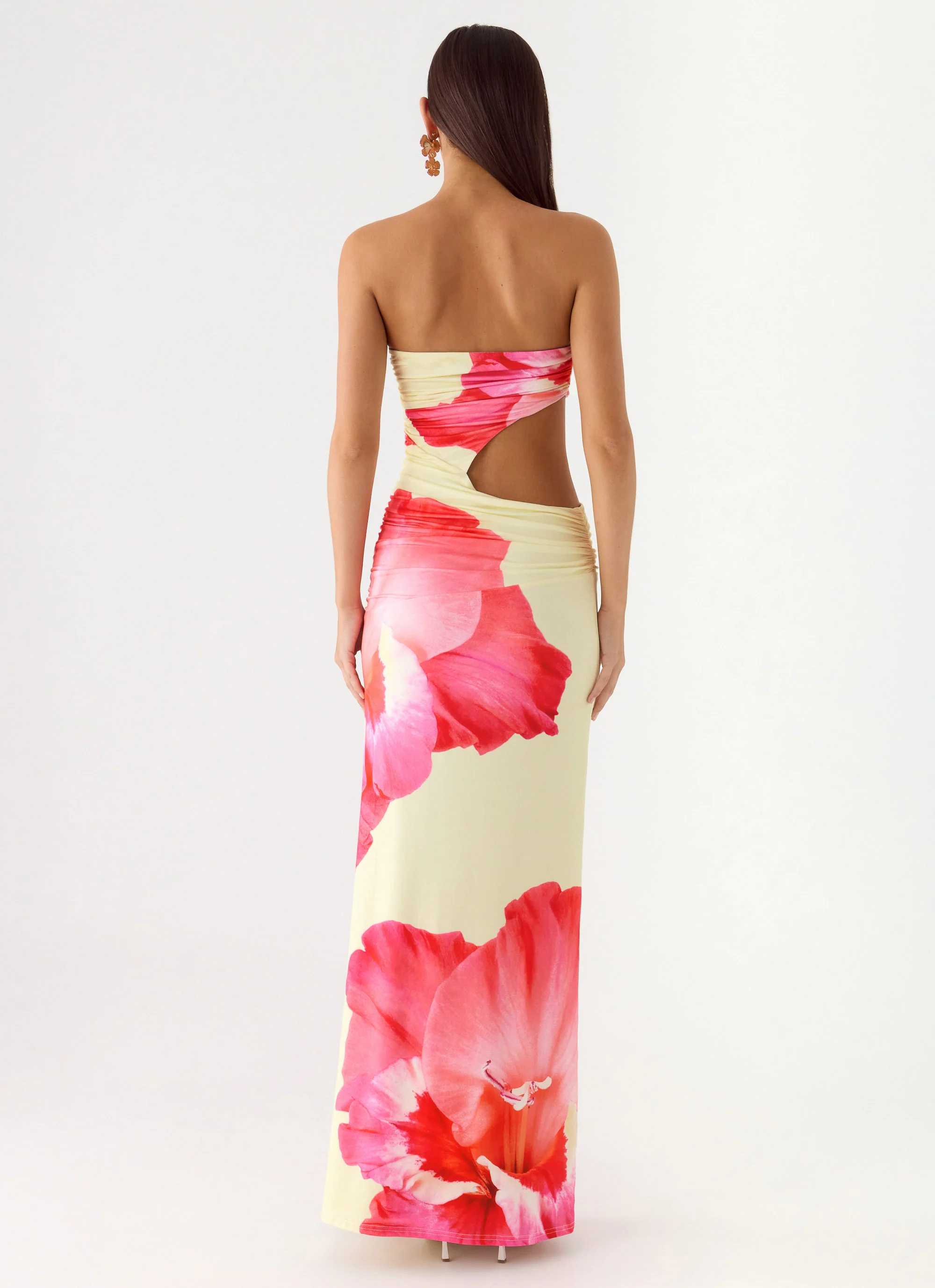 In The Rhythm Maxi Dress - Yellow Floral Spritz - Image 3