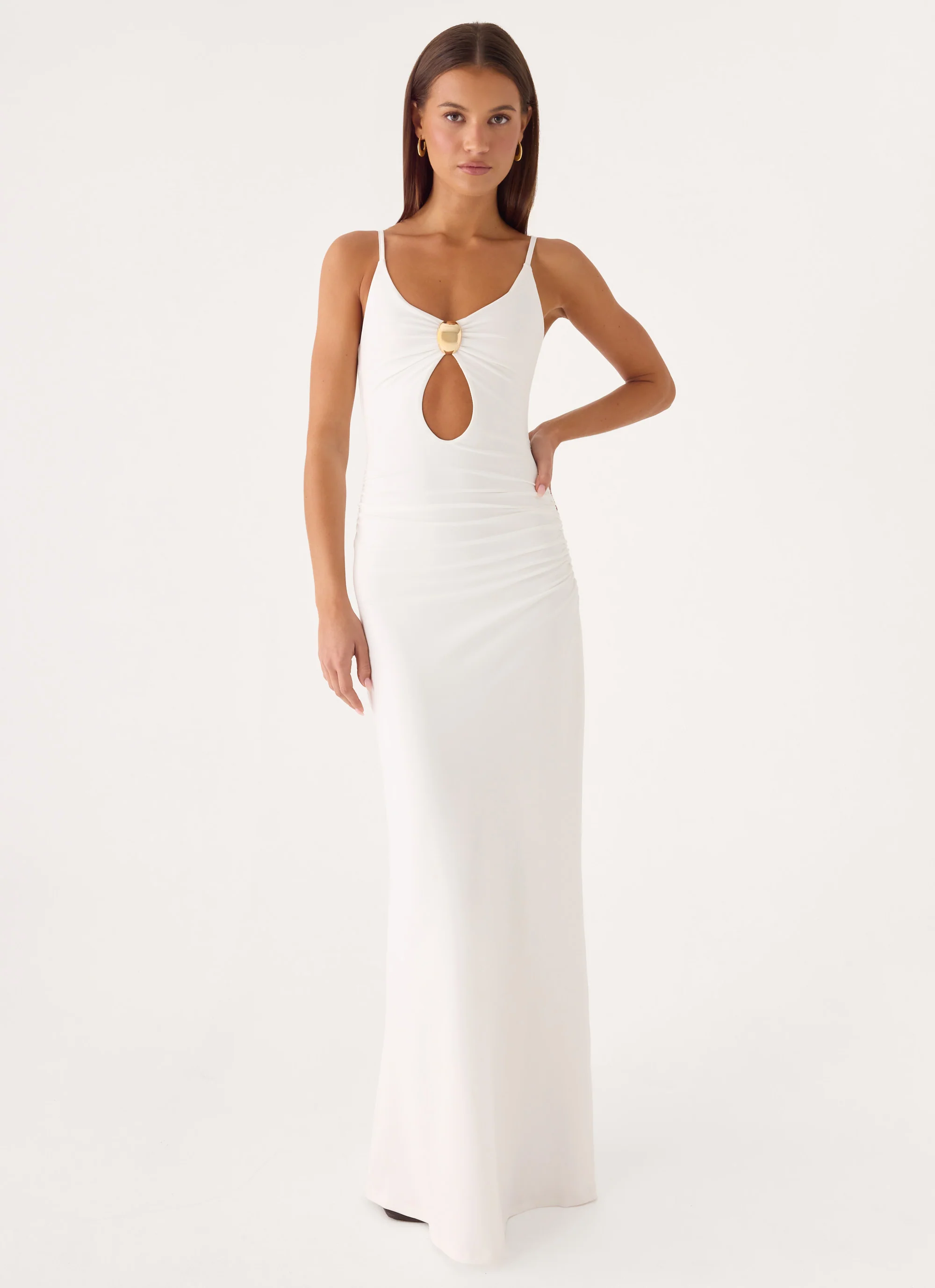 Inez Maxi Dress - White - Image 4