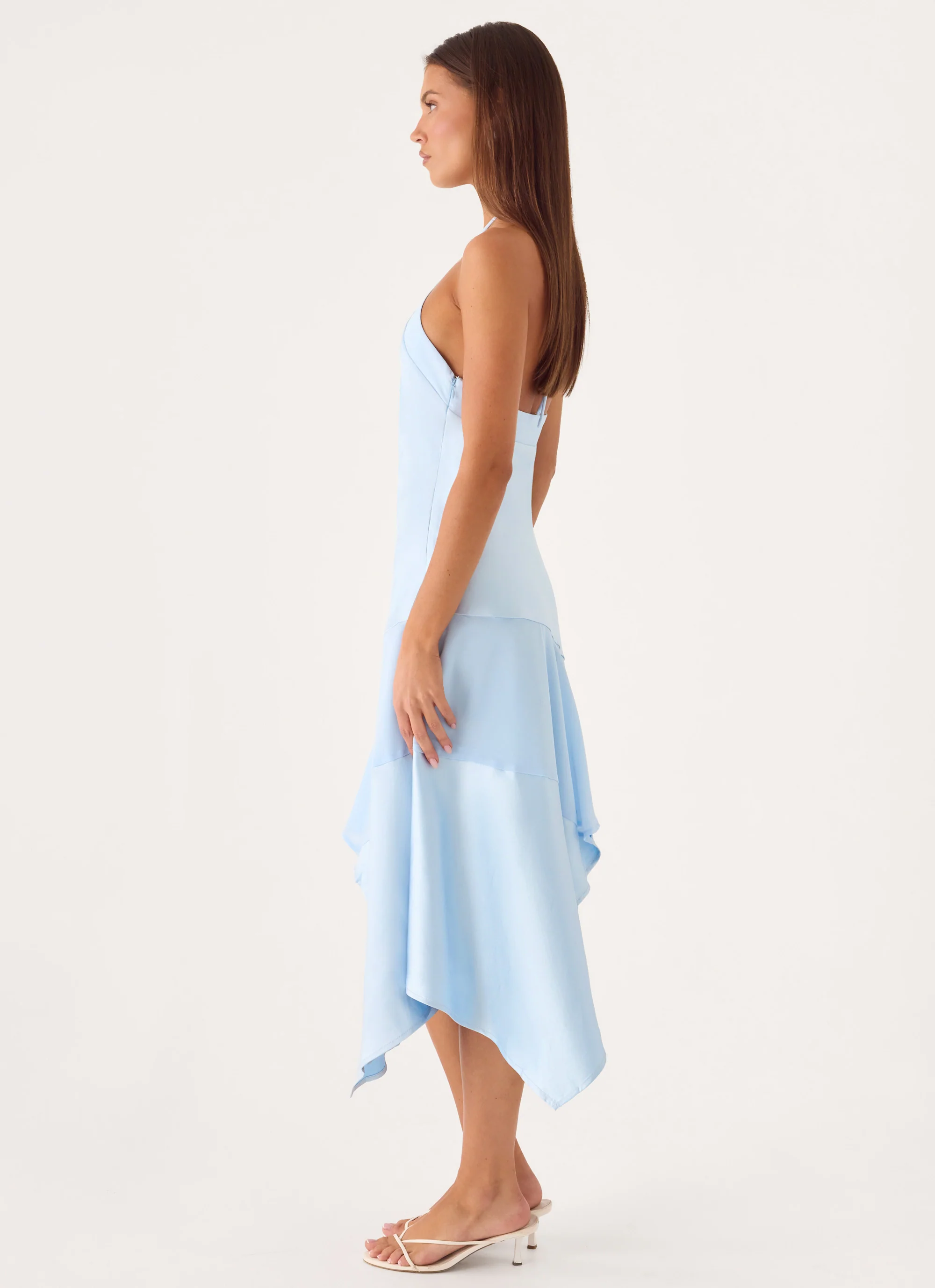 Jinli Midi Dress - Blue - Image 4