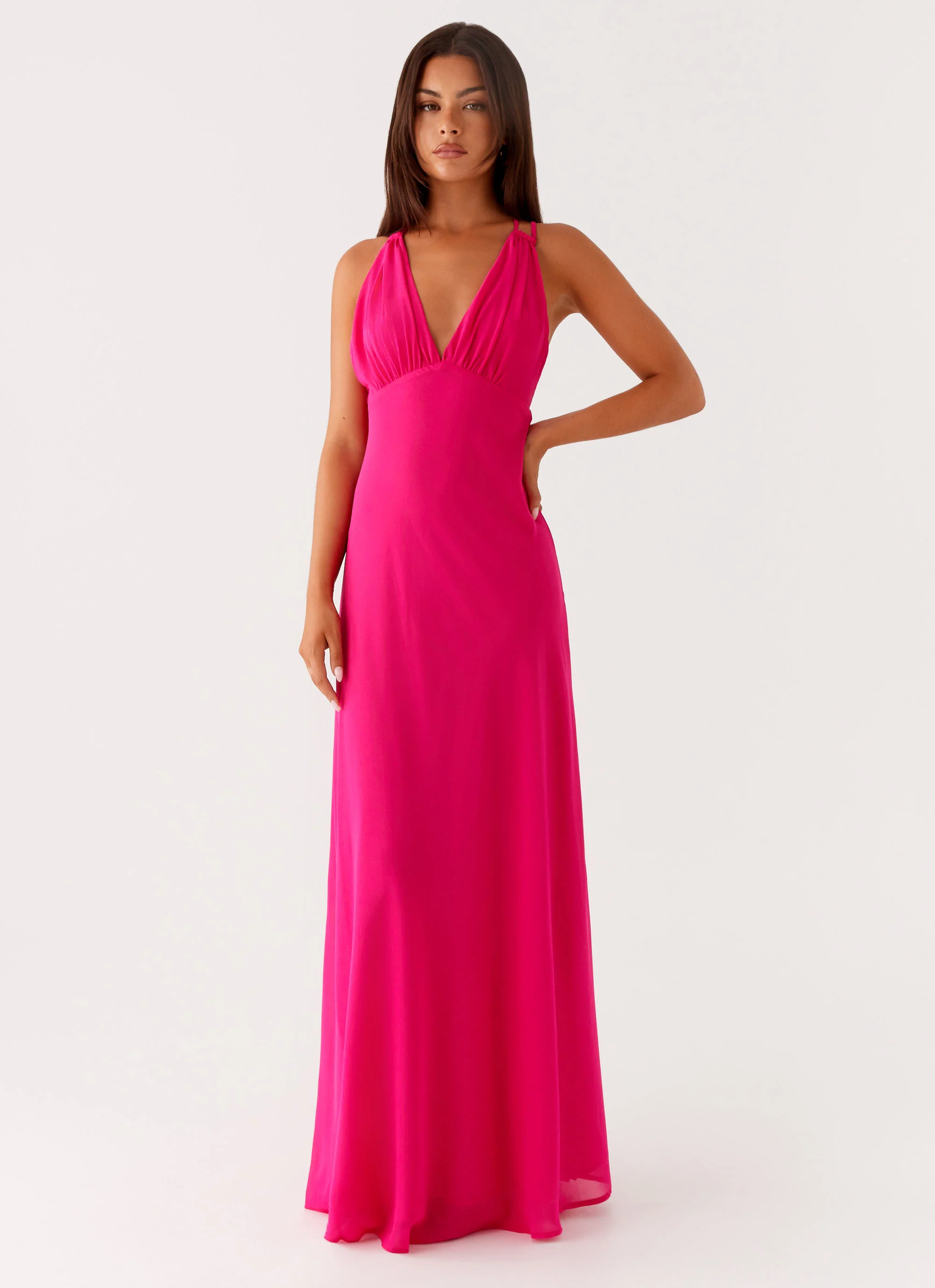 Kacia Maxi Dress - Fuchsia - Image 4