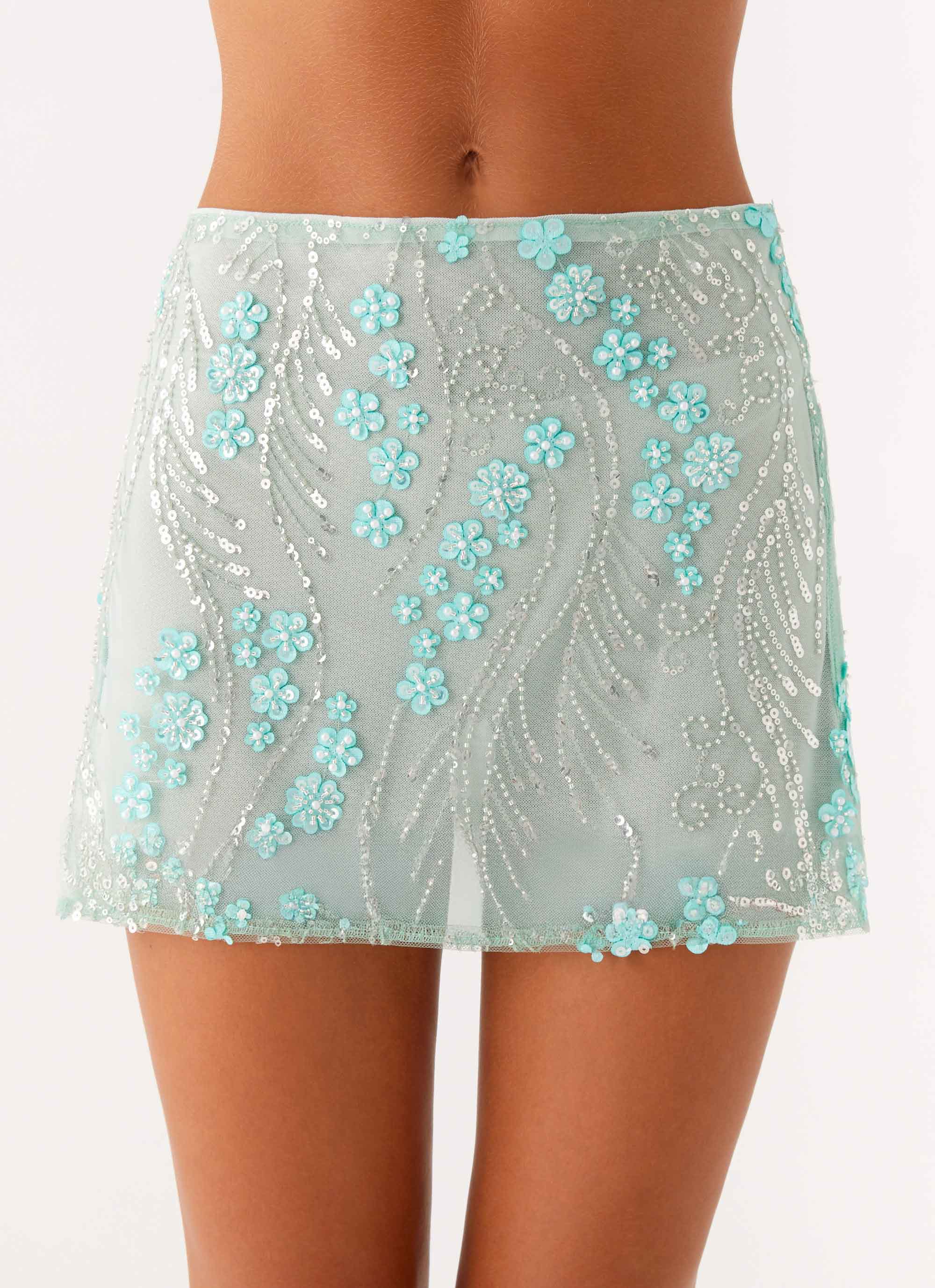 Kandi Mini Skirt - Mint - Image 3