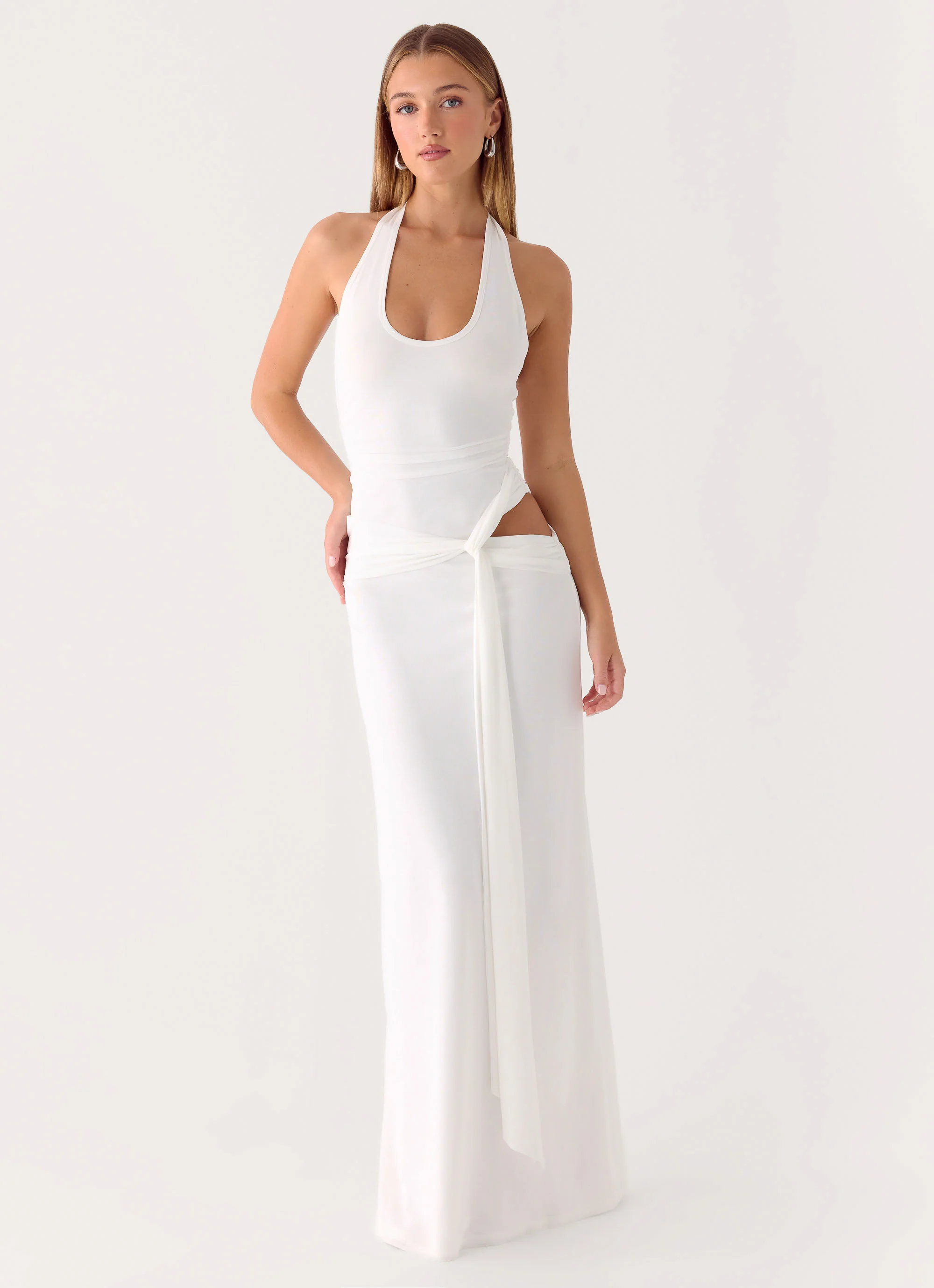 Karise Maxi Dress - White - Image 8