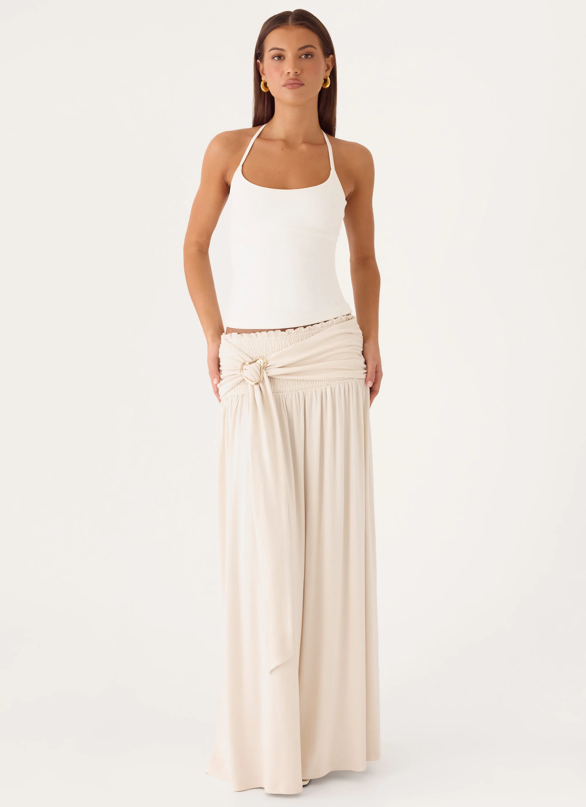 Kelli Hardware Maxi Skirt - Cream - Image 5