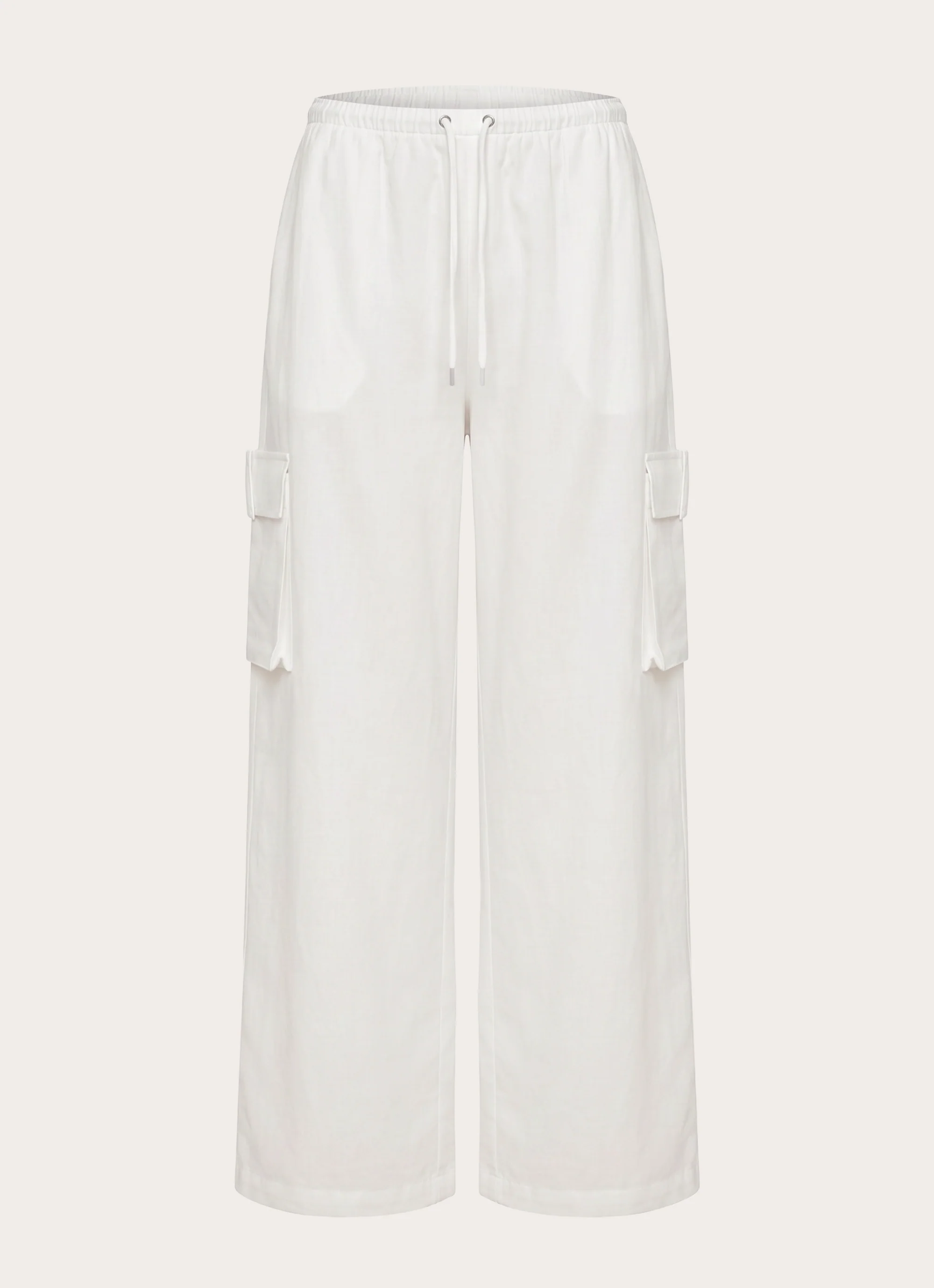 Kynzi Cargo Pants - White - Image 7