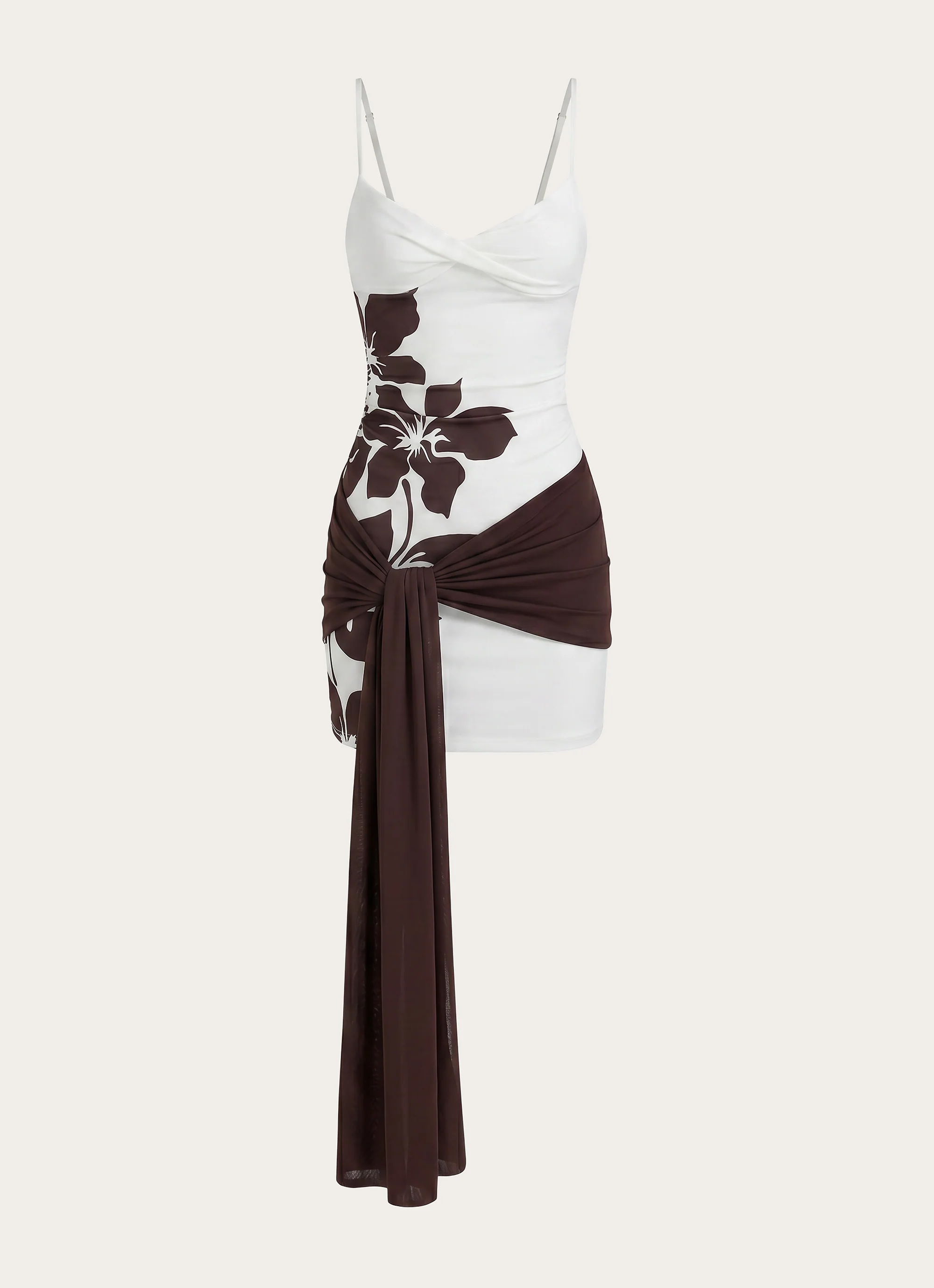 Laluma Mini Dress - White Tropic Floral - Image 10