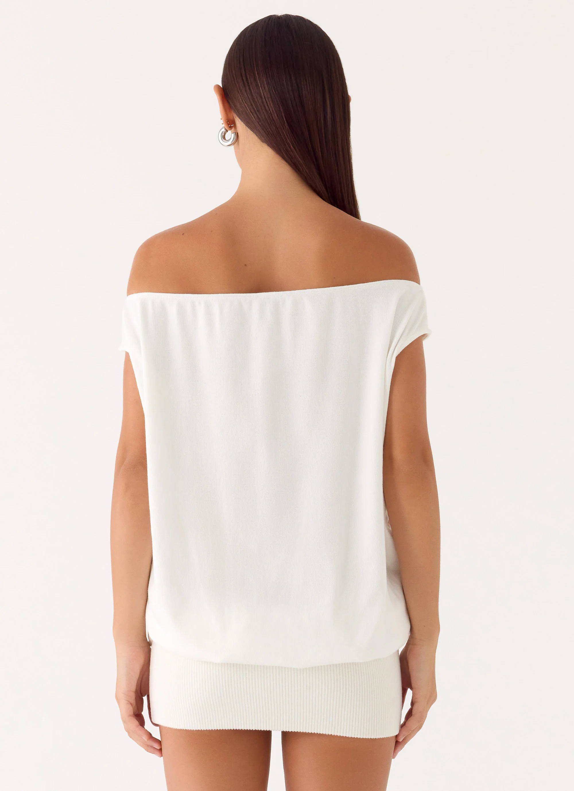 Leighken Knit Mini Dress - White - Image 7