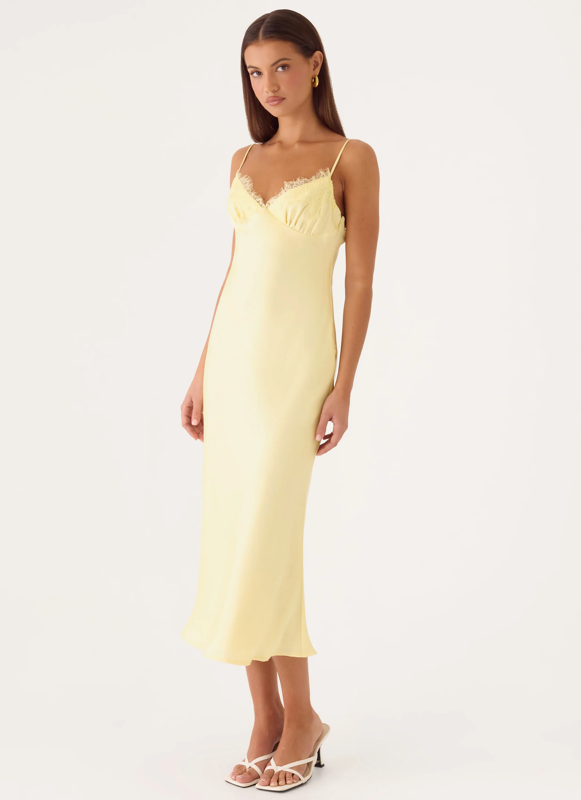 Lisette Midi Dress - Yellow - Image 5