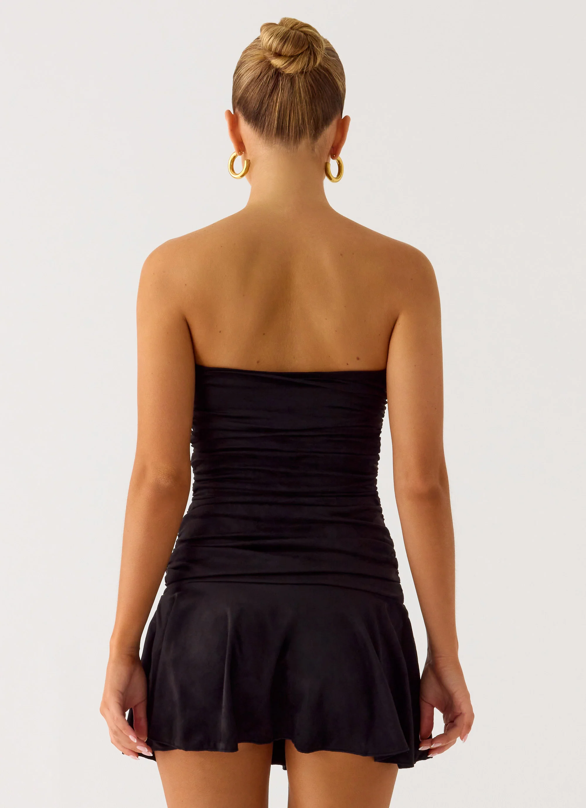 Meridella Strapless Mini Dress - Black - Image 5
