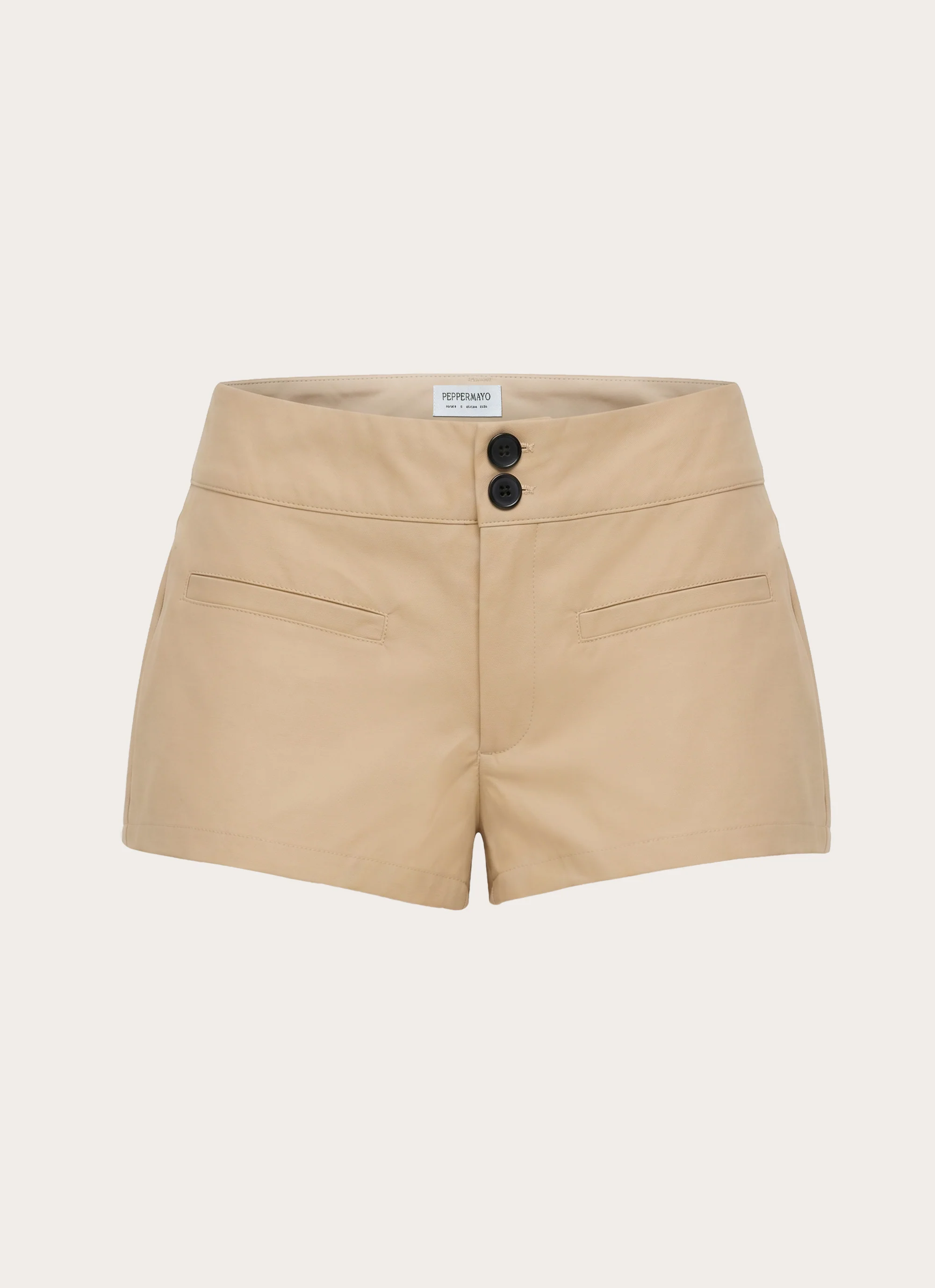 Minna Trench Mini Shorts - Camel - Image 8