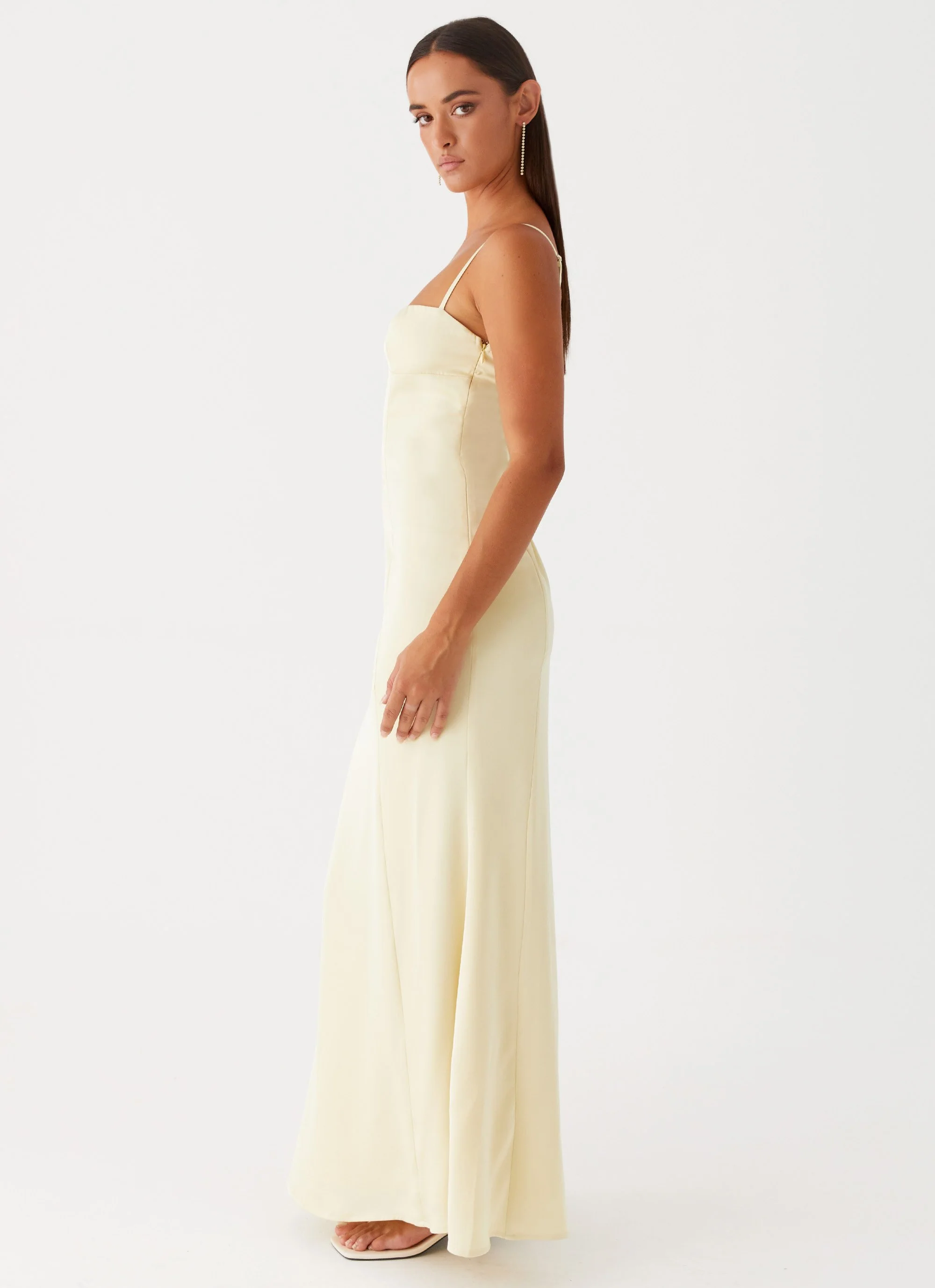 Miss Bloom Maxi Dress - Lemon - Image 4
