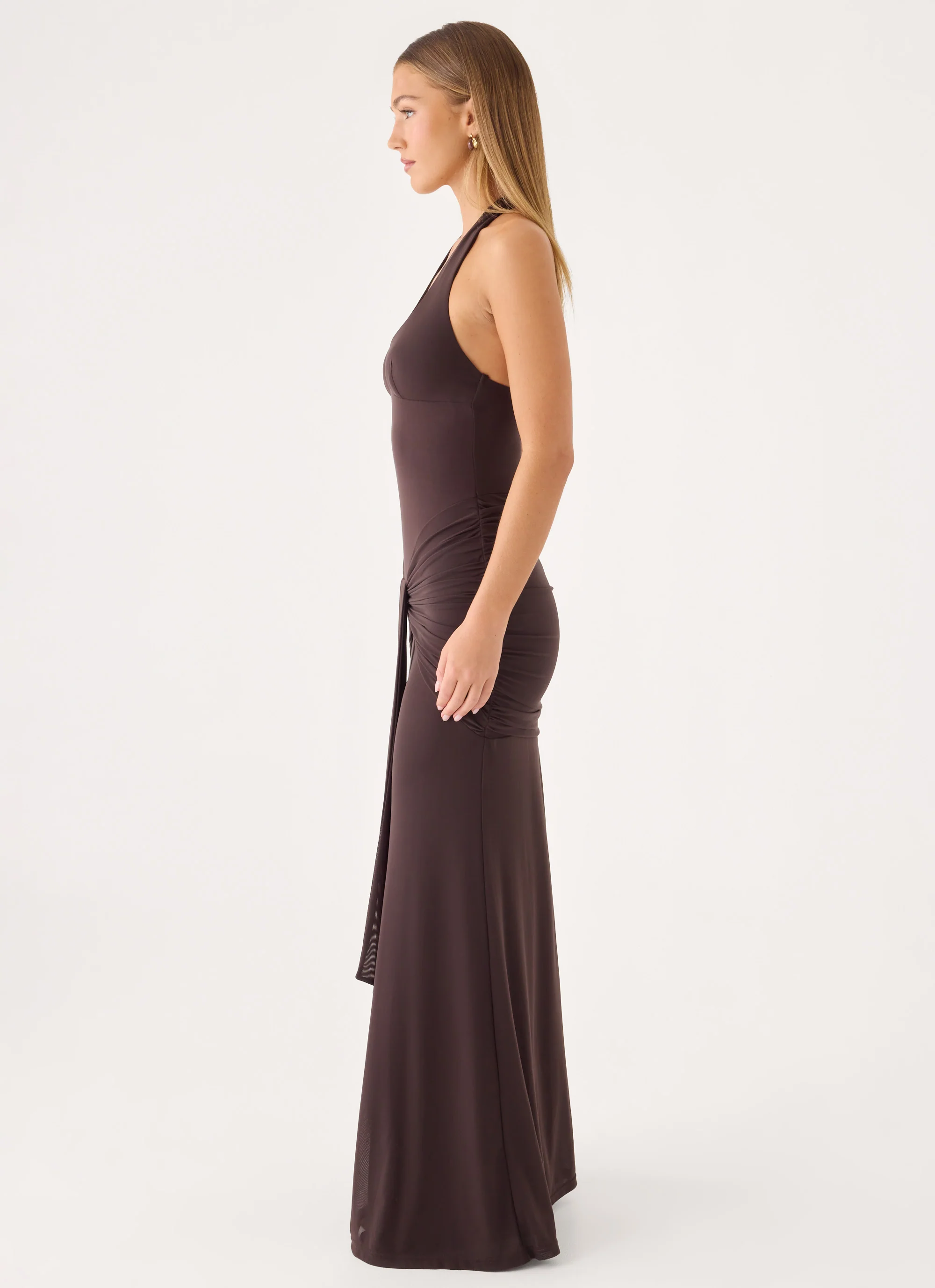 Myrhee Maxi Dress - Chocolate - Image 3