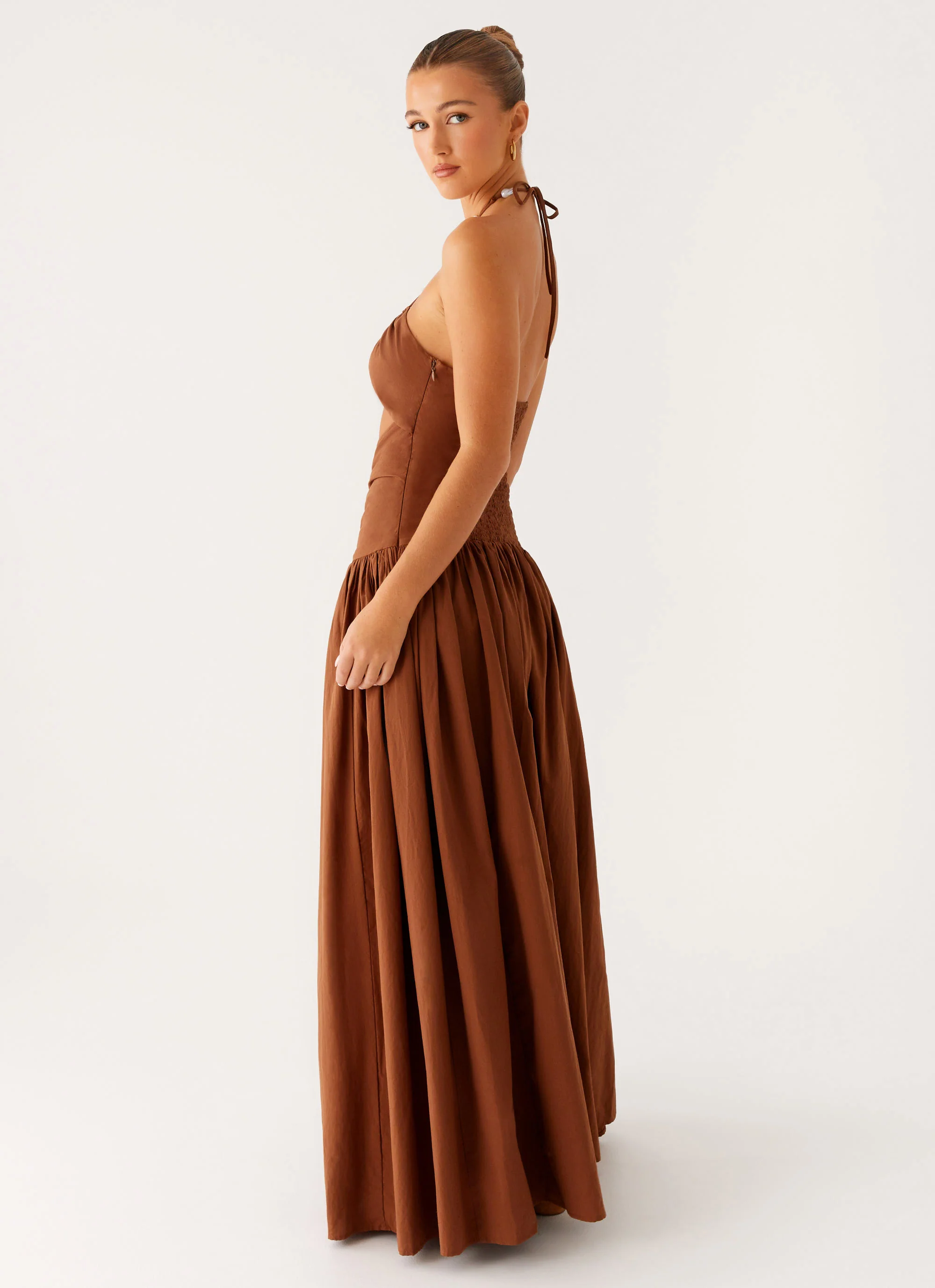 Paltrow Maxi Dress - Chocolate - Image 3
