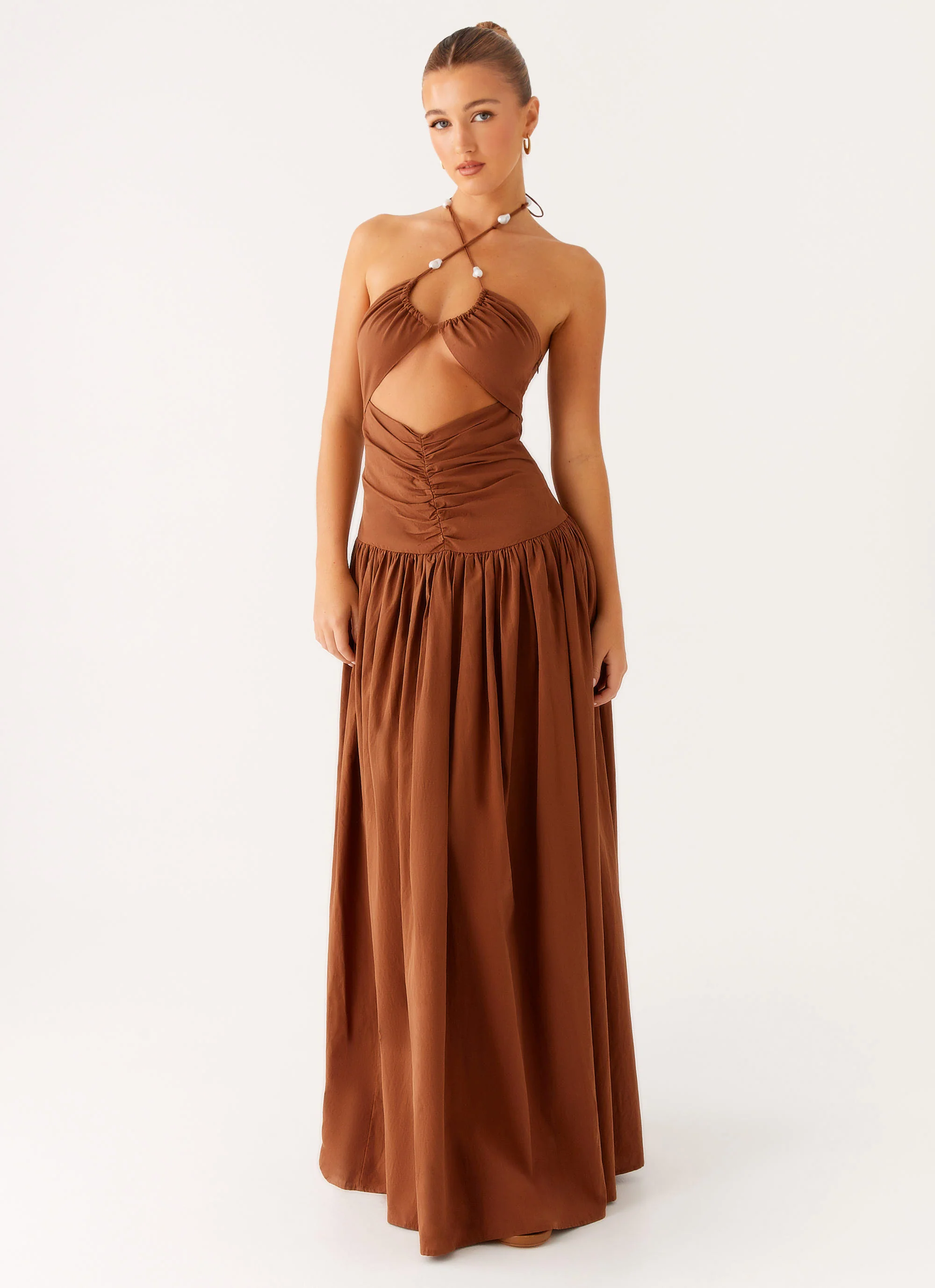 Paltrow Maxi Dress - Chocolate - Image 6