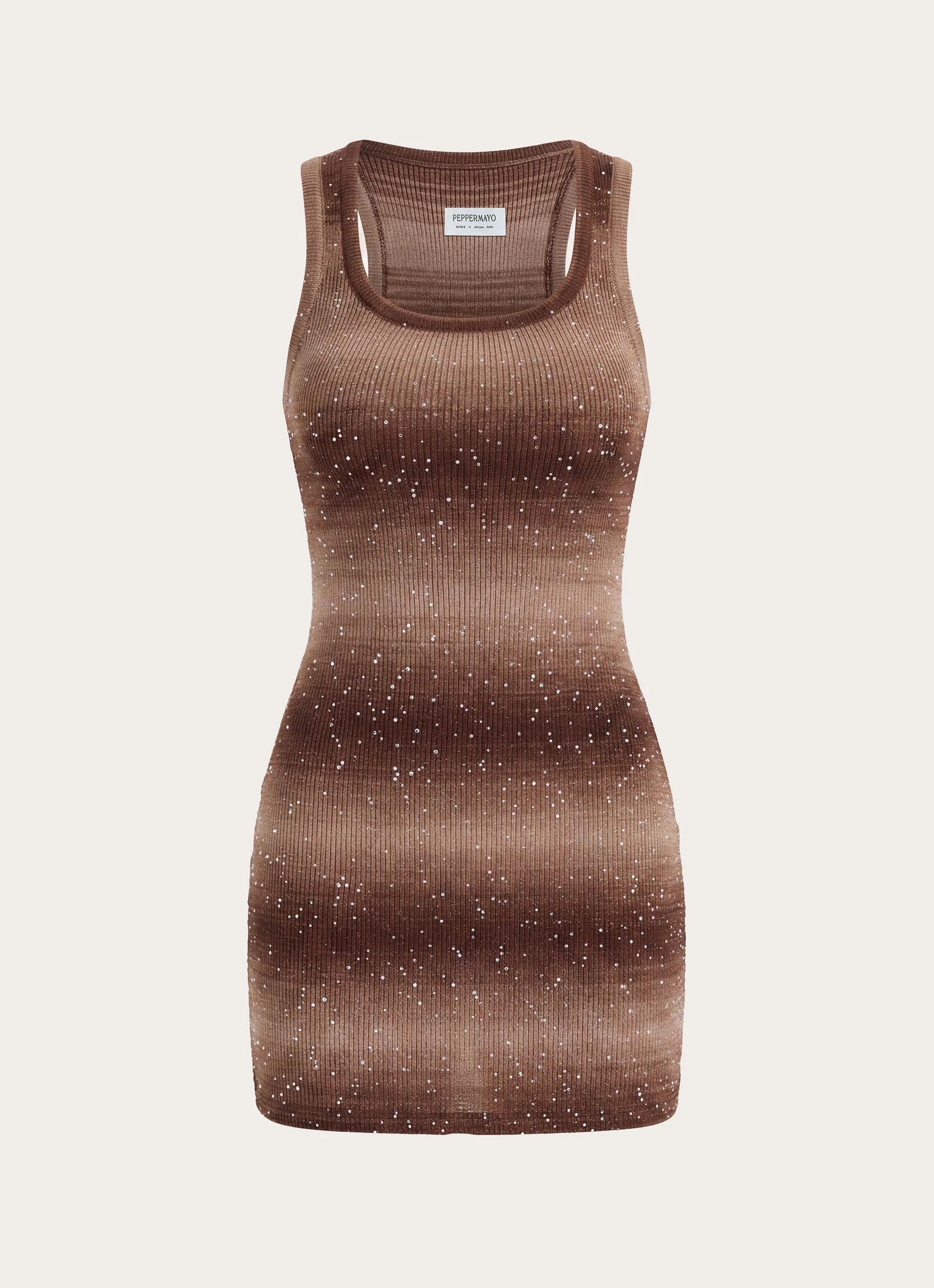 Pirella Knit Mini Dress - Chocolate Ombre - Image 7