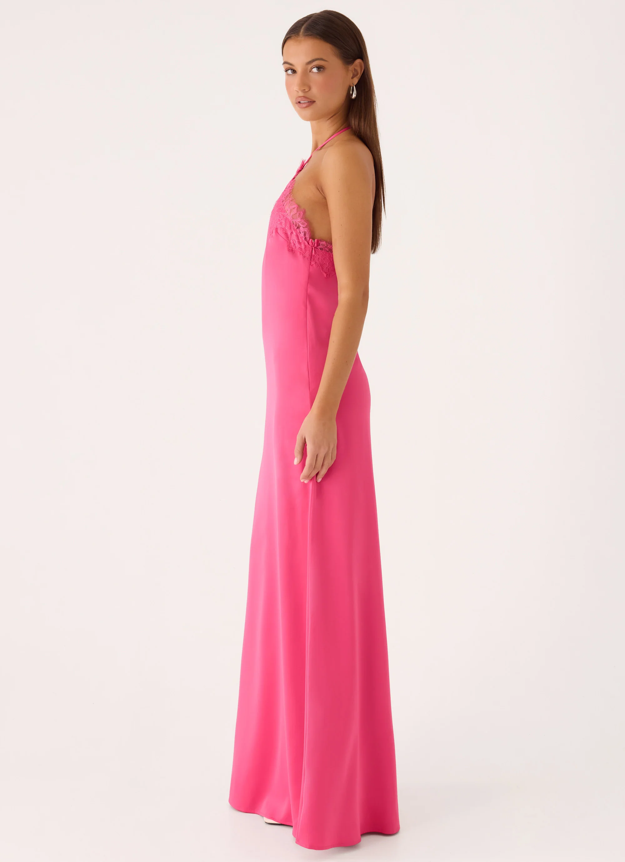Samaria Halter Maxi Dress - Berry - Image 2