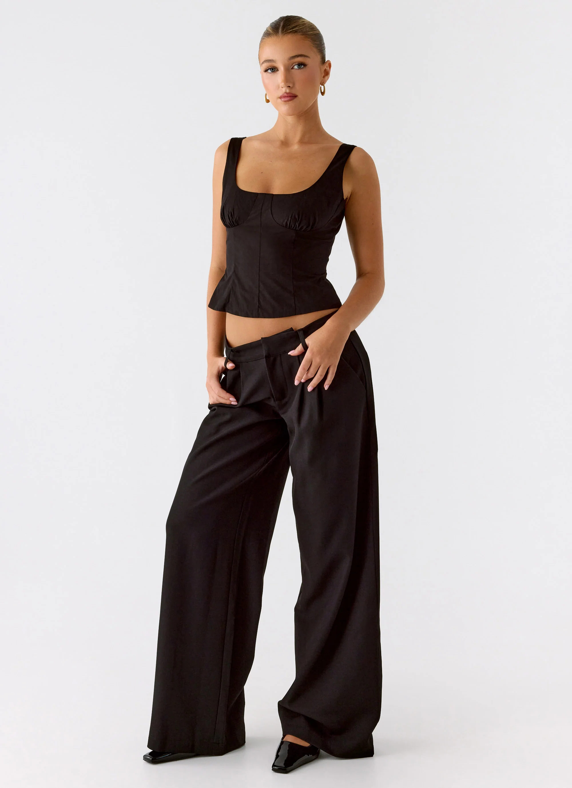 Samuel Low Rise Suiting Pants - Black - Image 6