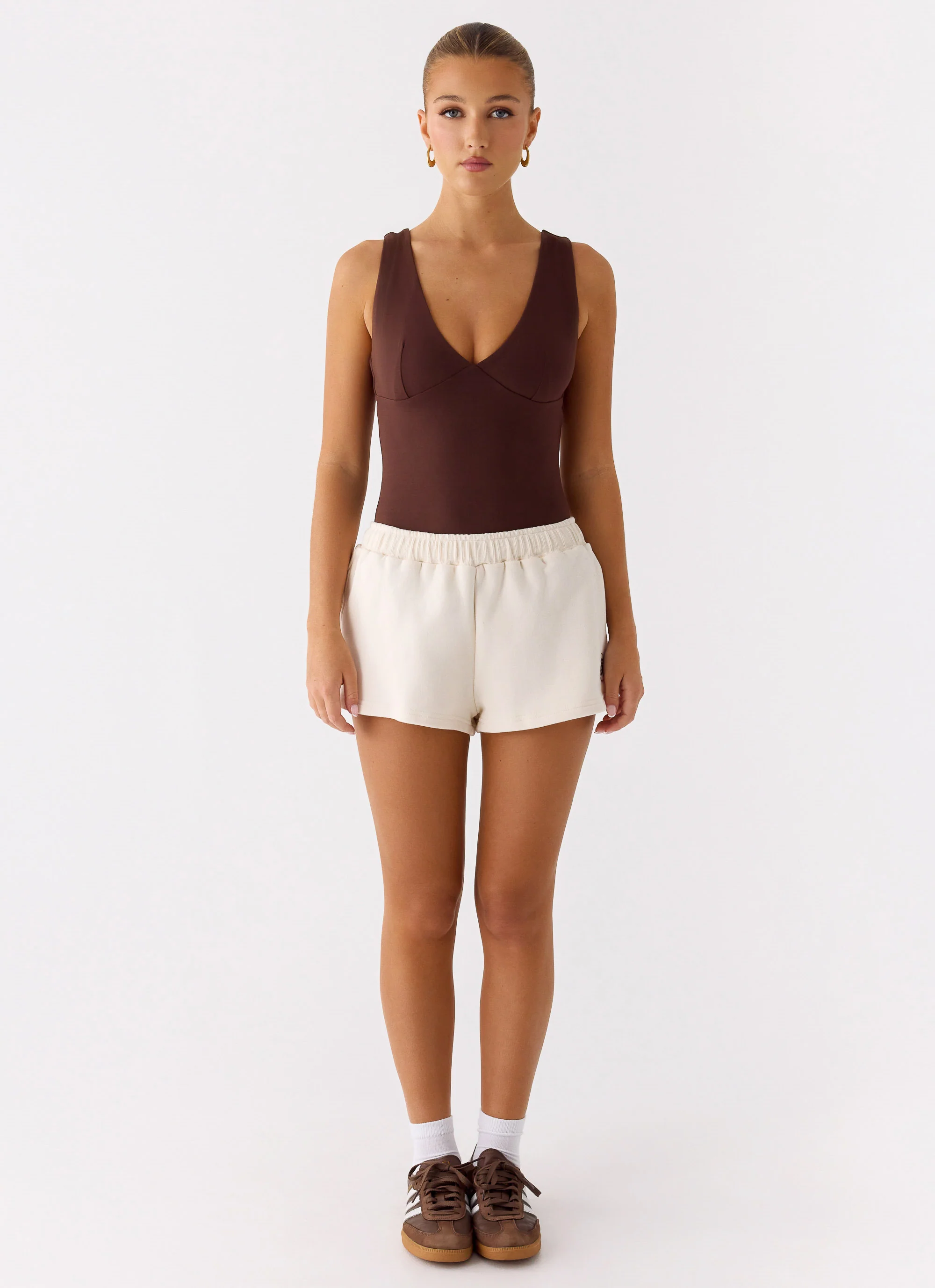Signature Low Rise Sweatshorts - Cream - Image 2