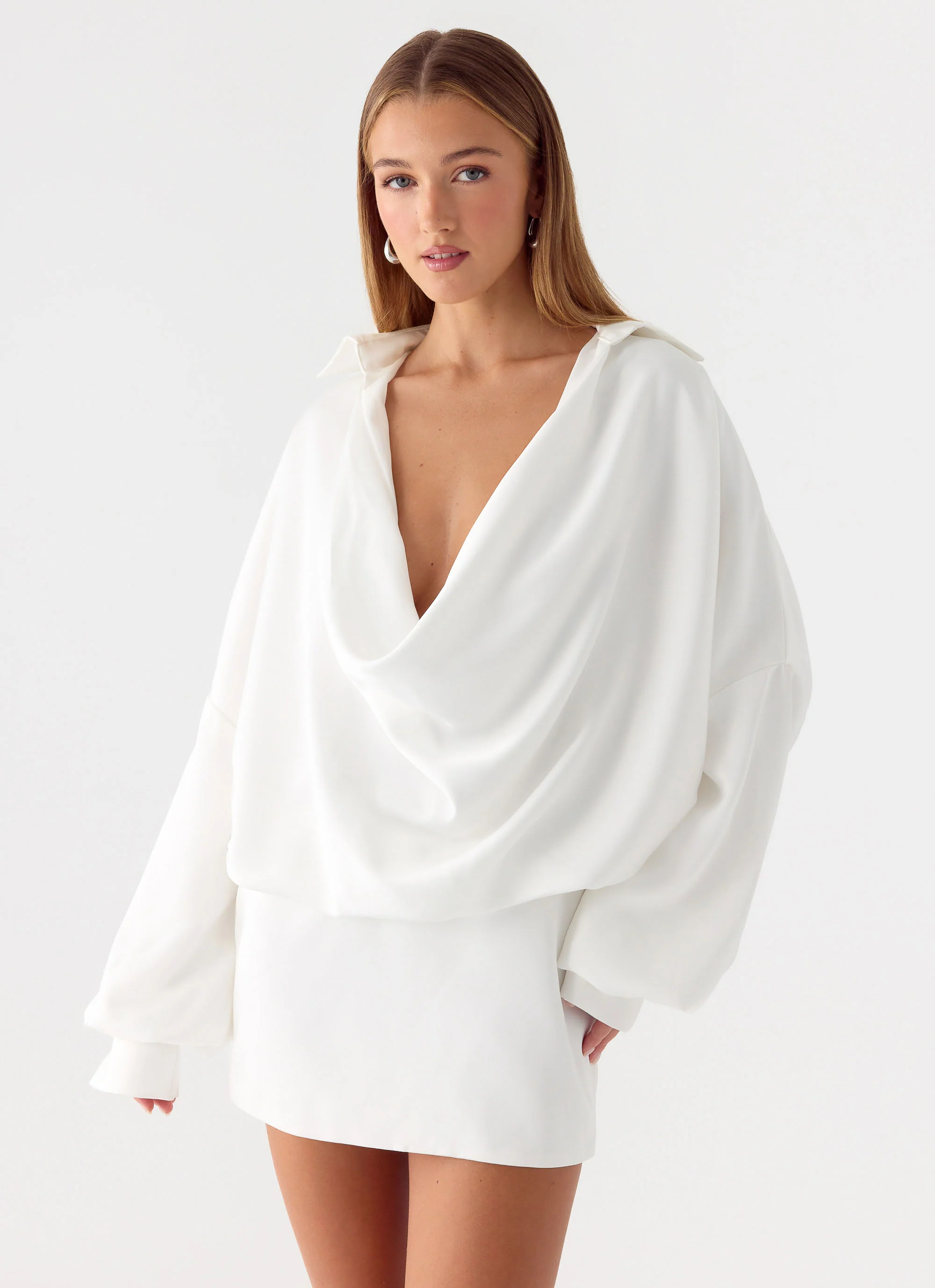 Thessaly Mini Dress - White - Image 5