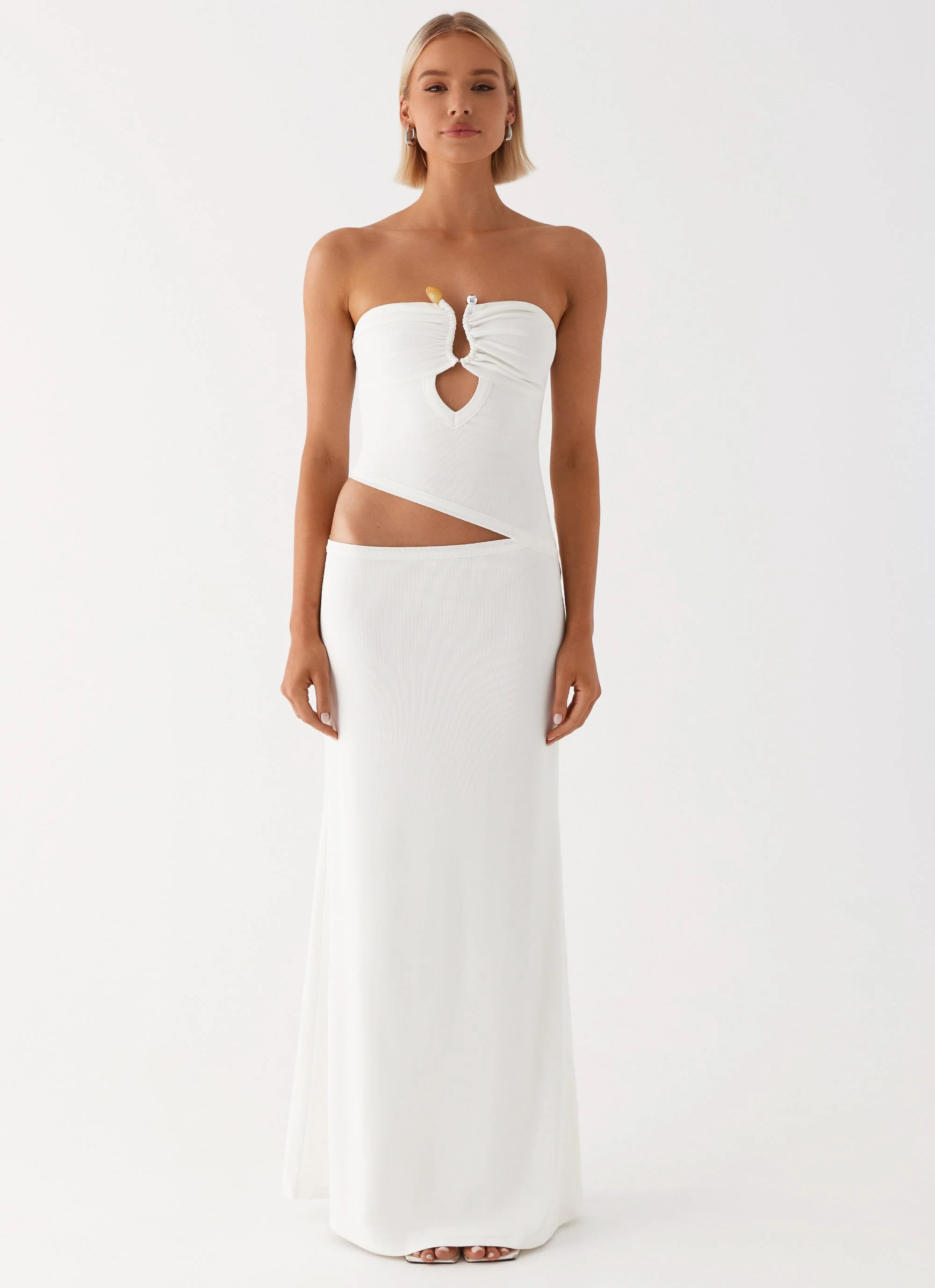 Wild Roses Maxi Dress - White - Image 3
