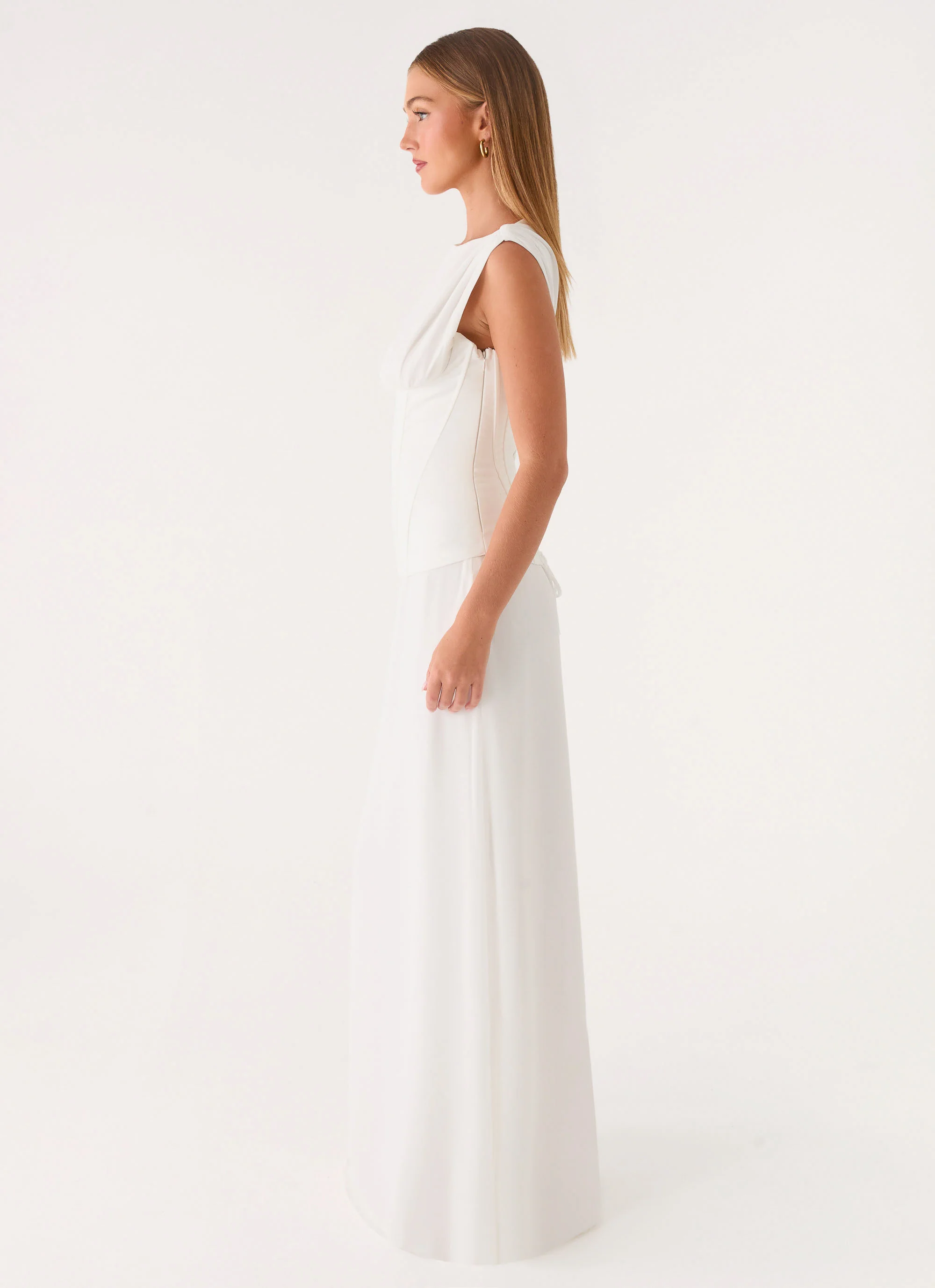 Winello Corset Maxi Dress - Off White - Image 2