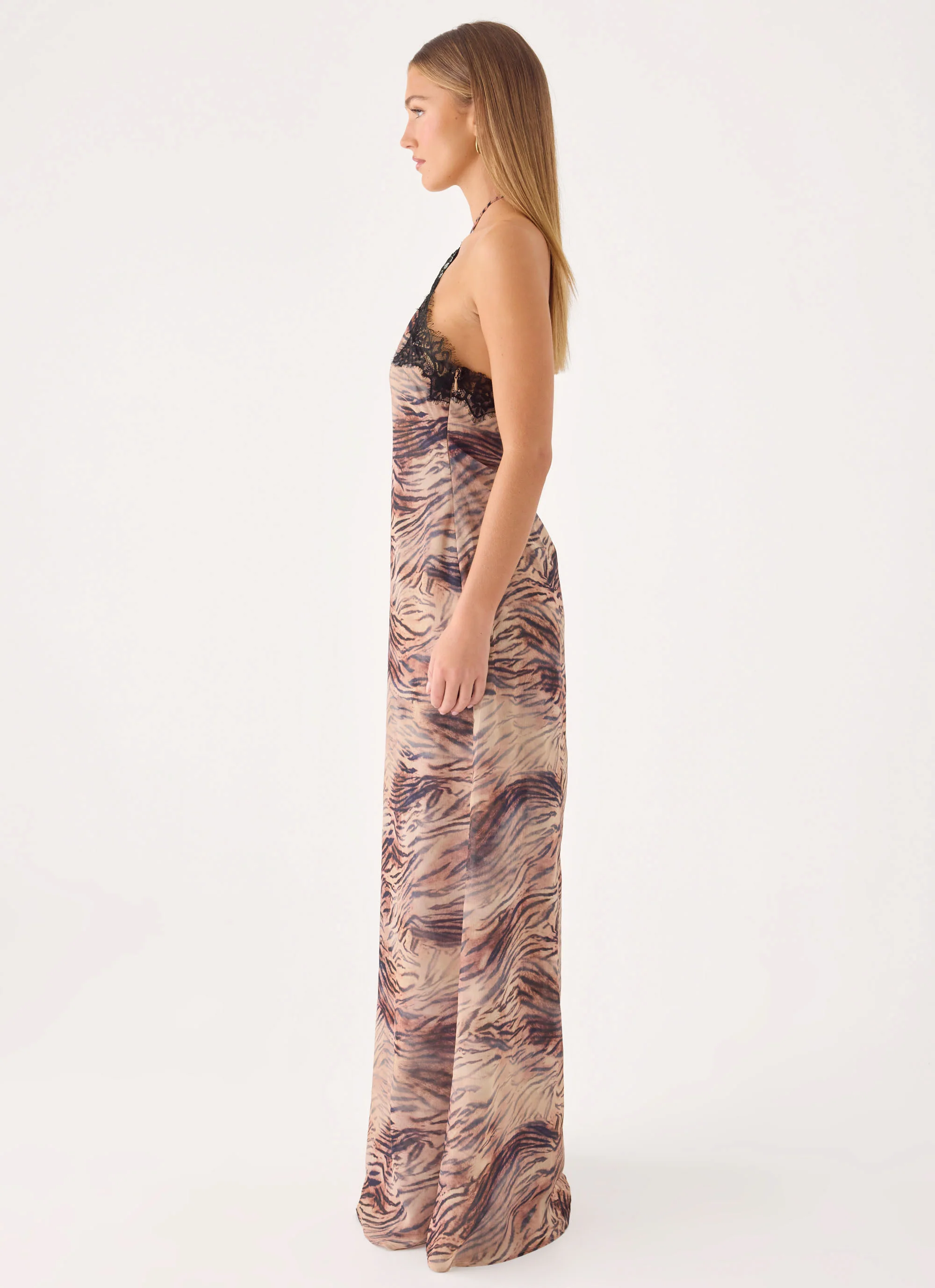Zamarita Halter Maxi Dress - Golden Tiger - Image 3