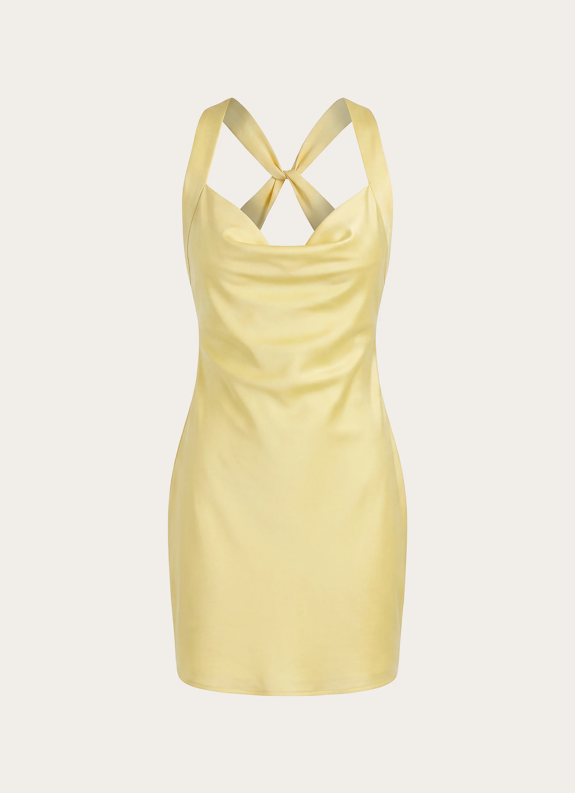 Zandie Mini Dress - Bright Lemon - Image 10